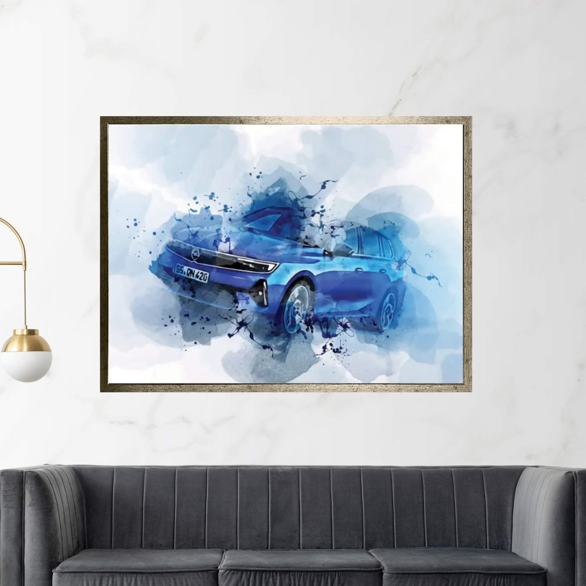 2022 Opel Astra Sports Tourer Exterior Canvas Wall Art - Y Canvas