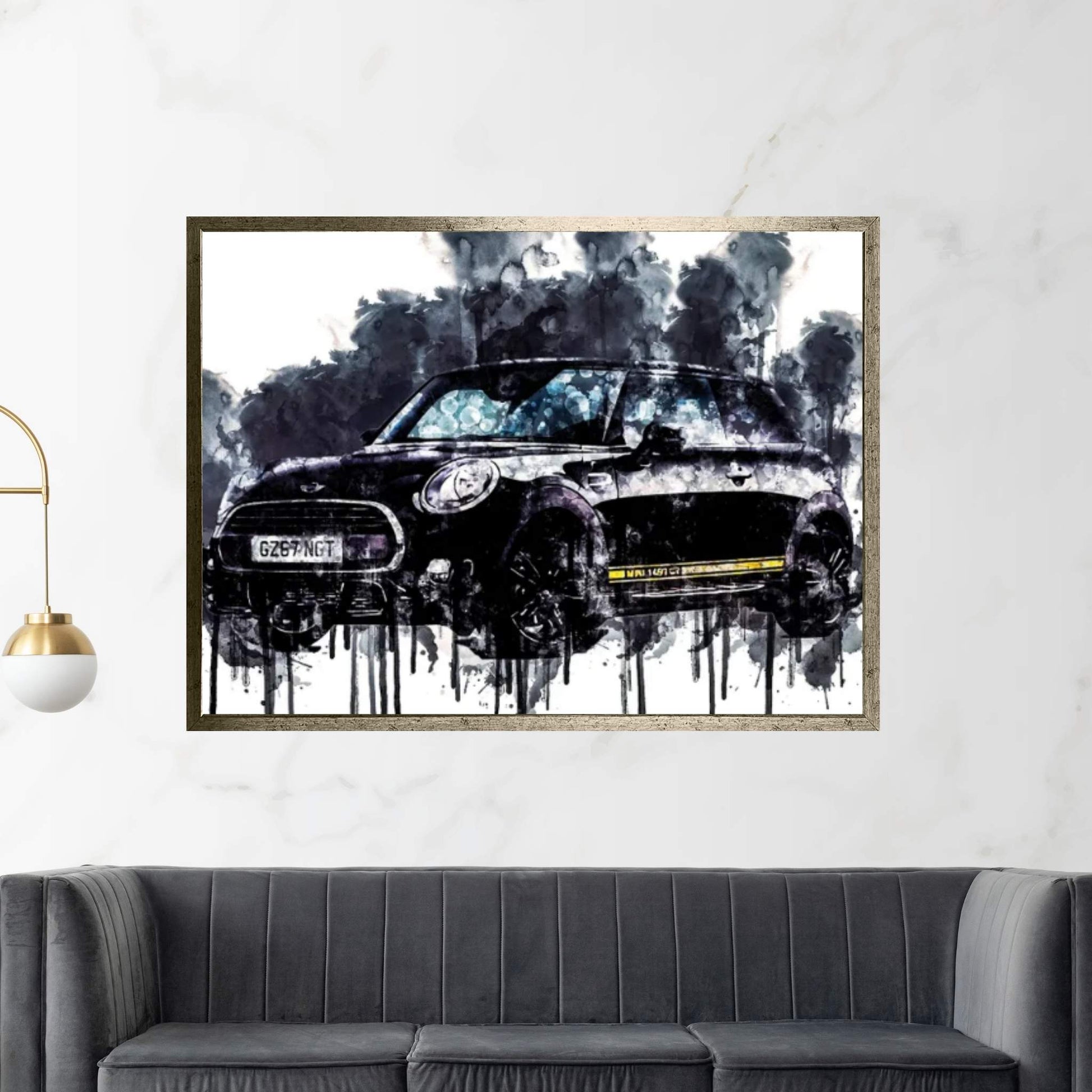 2017 Mini Cooper 1499 GT Vehicle CCXXI Canvas Wall Art - Y Canvas