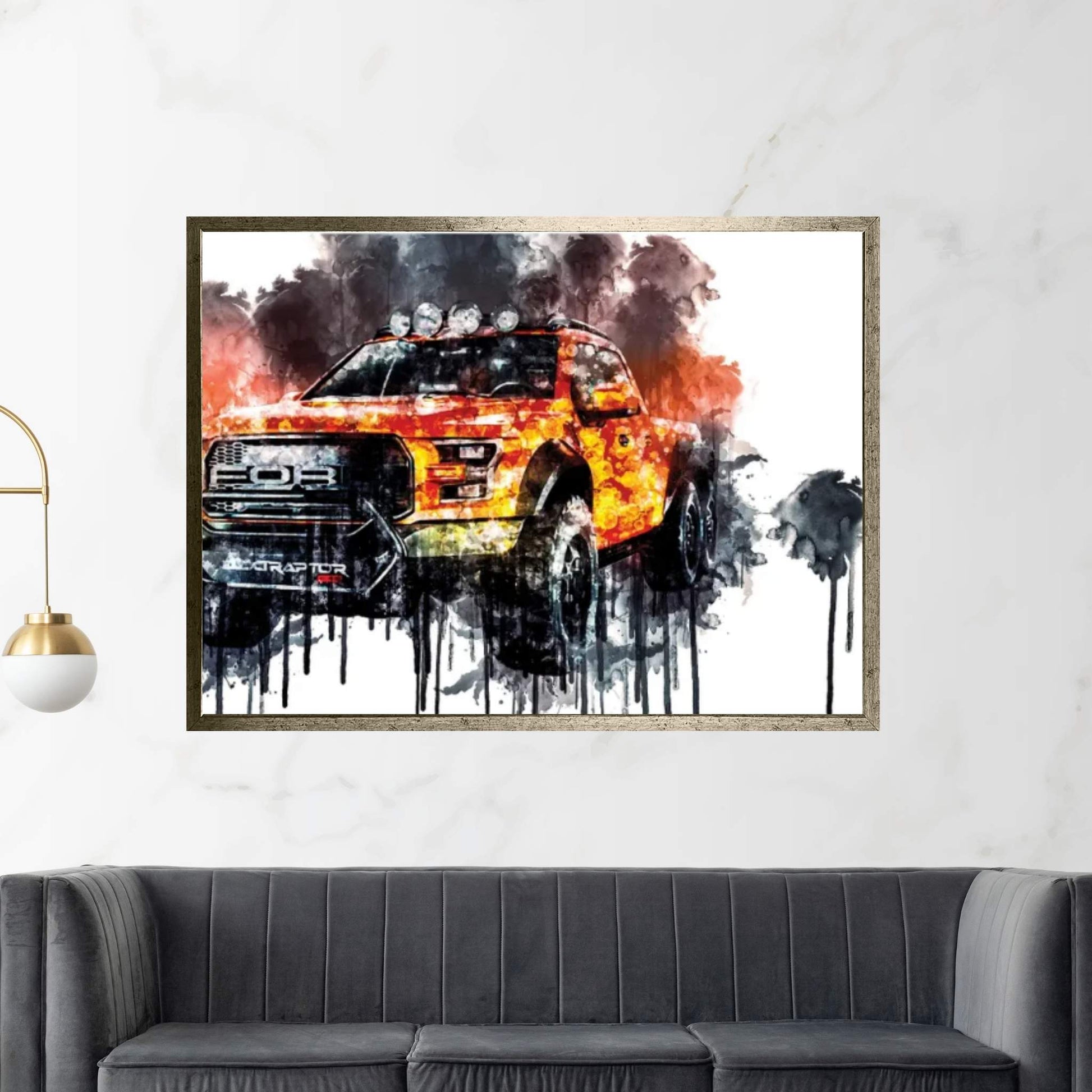 2017 Ford F 250 Velociraptor Vehicle LXXV Canvas Wall Art - Y Canvas