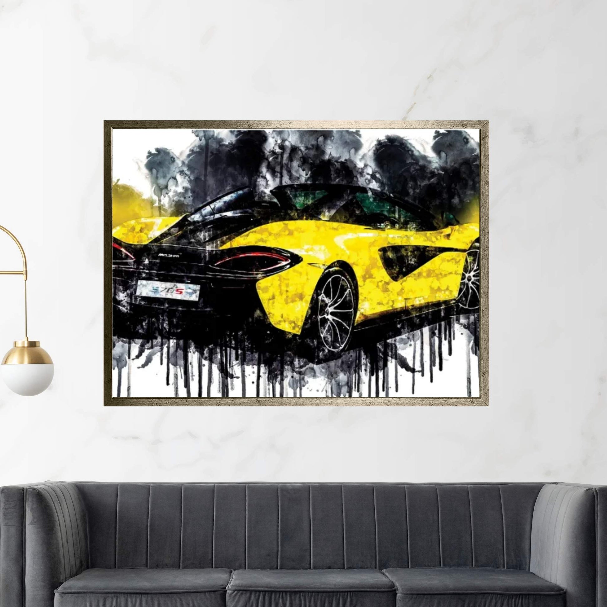 2017 McLaren 570S Spider Canvas Wall Art - Y Canvas