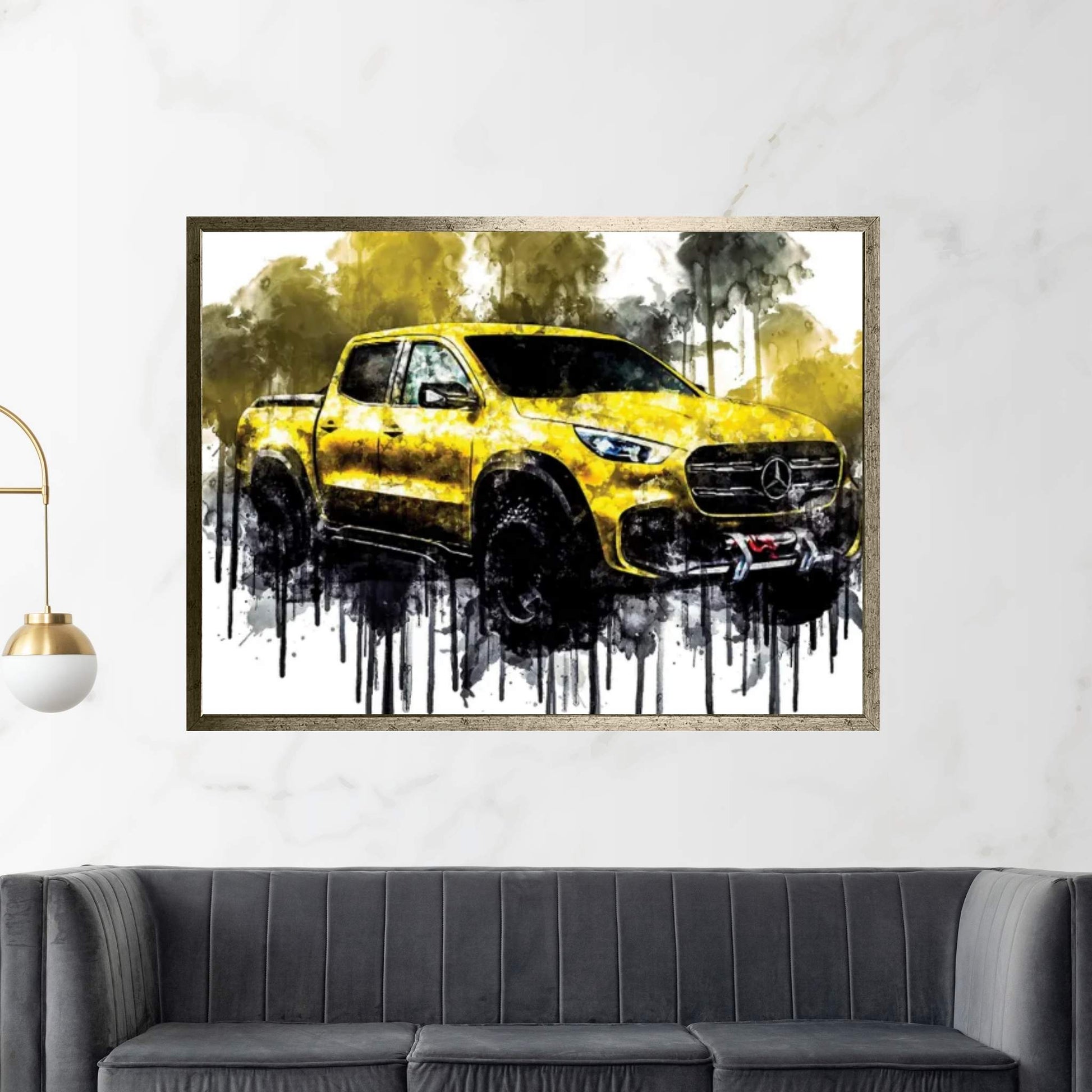 2017 Mercedes Benz Concept X Class Adventurer Pickup Vehicle CCIV Canvas Wall Art - Y Canvas