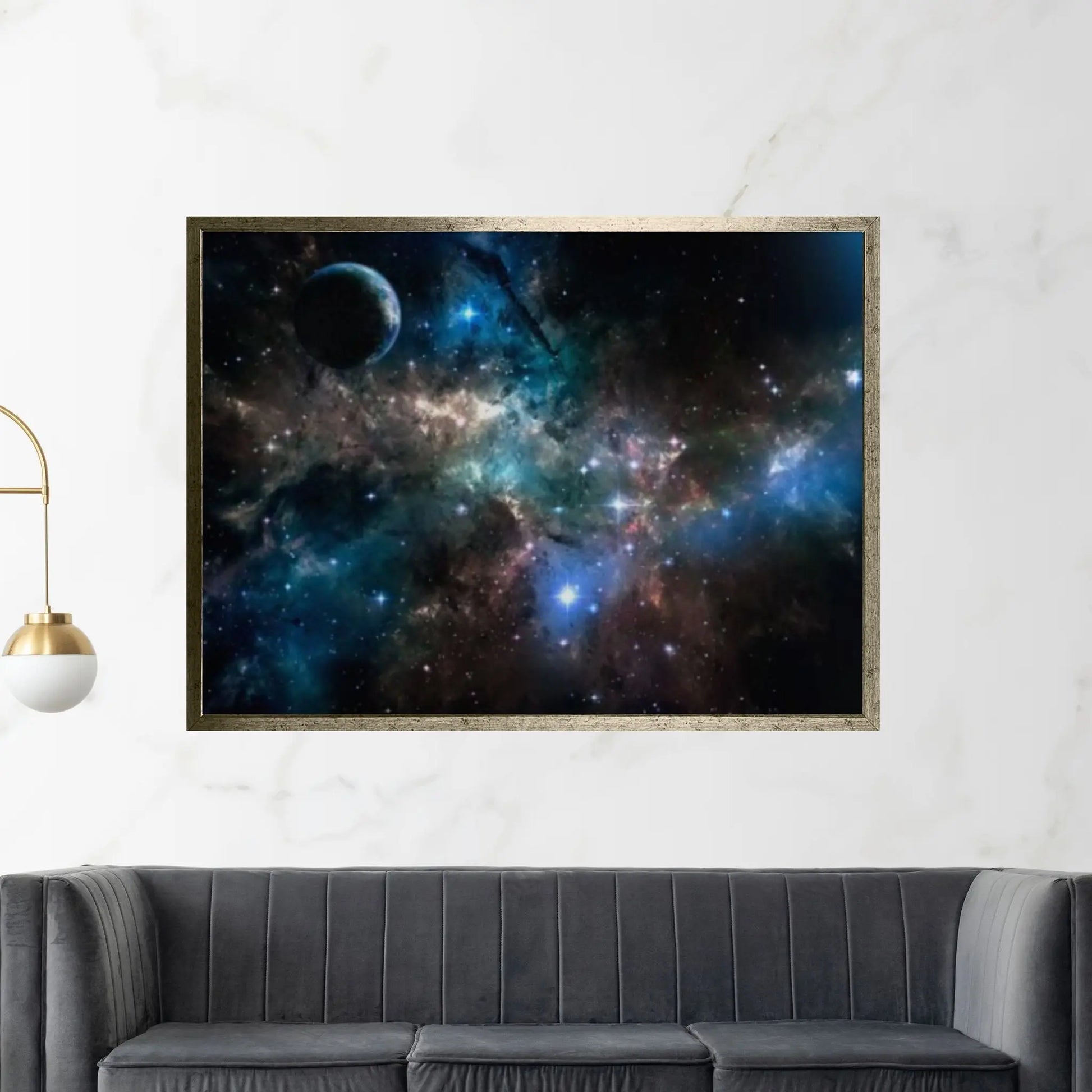 Hubble Light Space Print on Canvas Wall Art Poster Print - Y Canvas