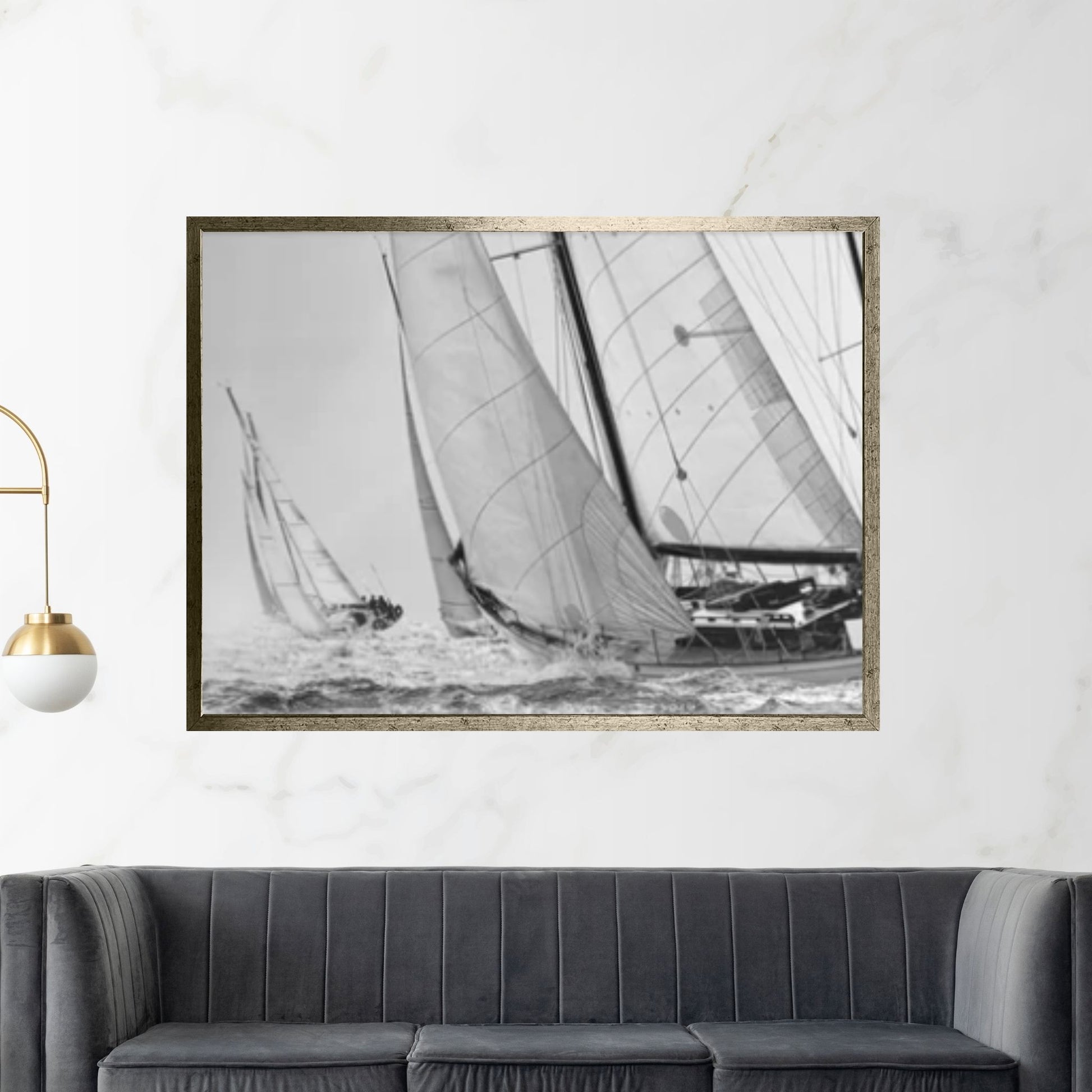 Seascape Wall Art Decor, Ship Ocean Painting, Ship Oil Painting, Ocean Decor, Sailing Ship Canvas Art - Y Canvas