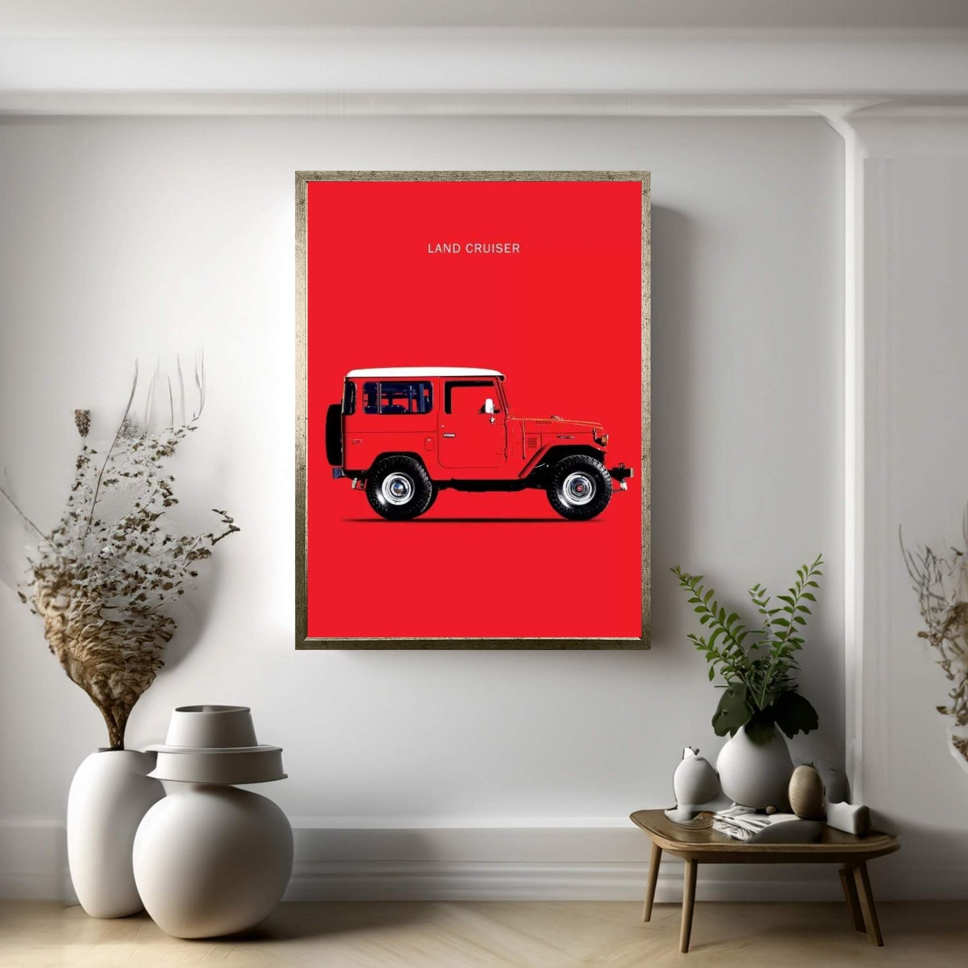 1977 Toyota Land Cruiser FJ40 Canvas Wall Art - Y Canvas