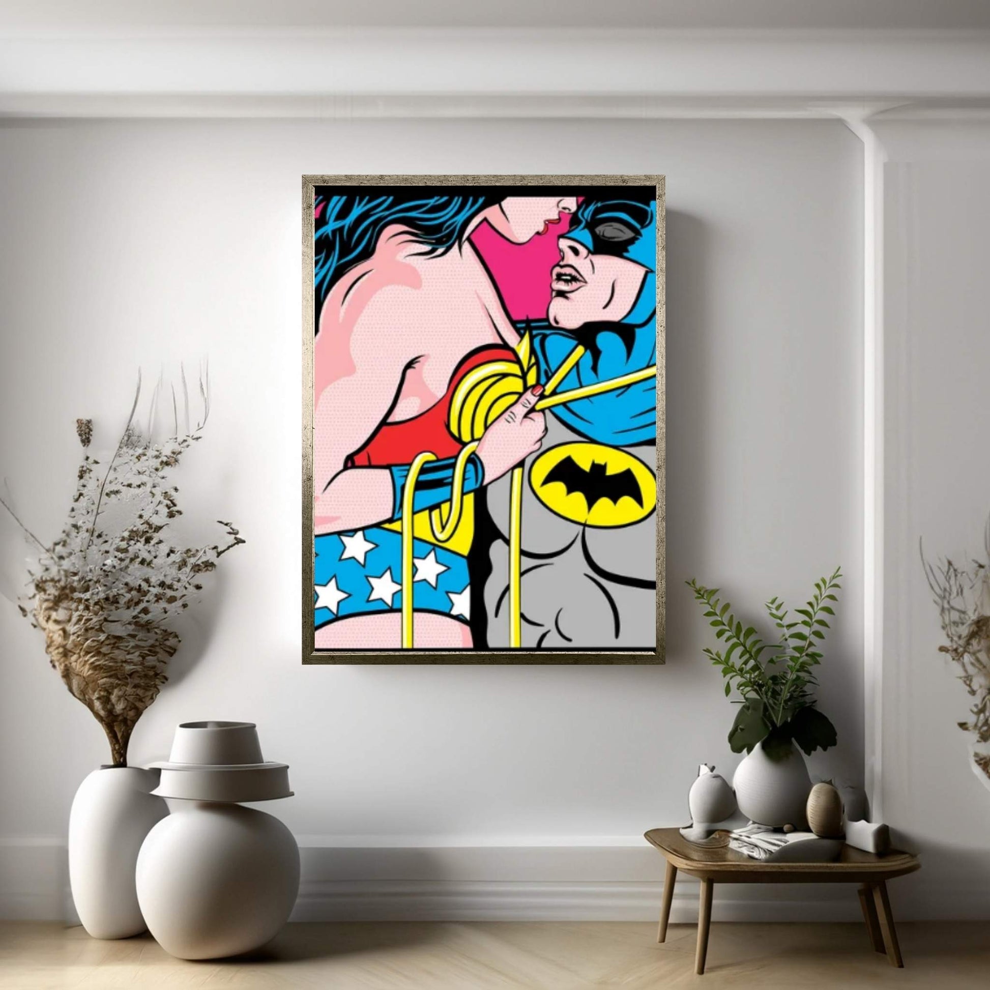 Heroes Love II Canvas Wall Art - Y Canvas