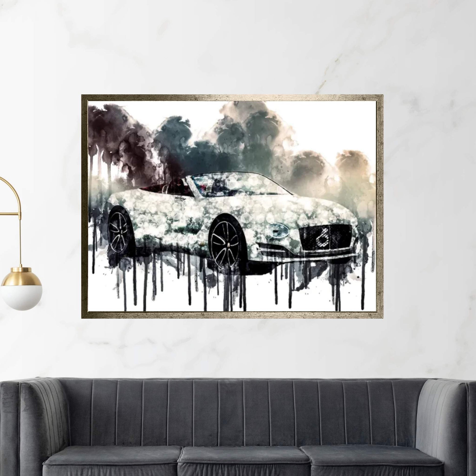 Car 2017 Bentley EXP 12 Speed 6e Concept Canvas Wall Art - Y Canvas