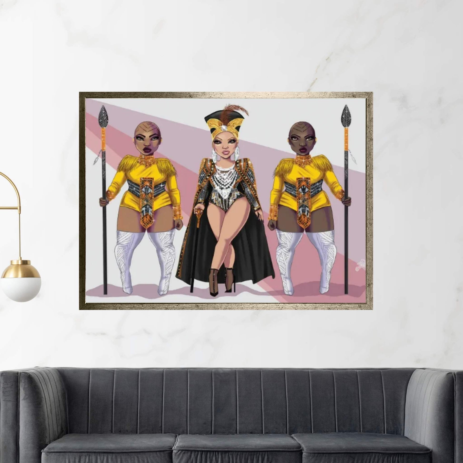 Bey-Kanda Canvas Wall Art - Y Canvas