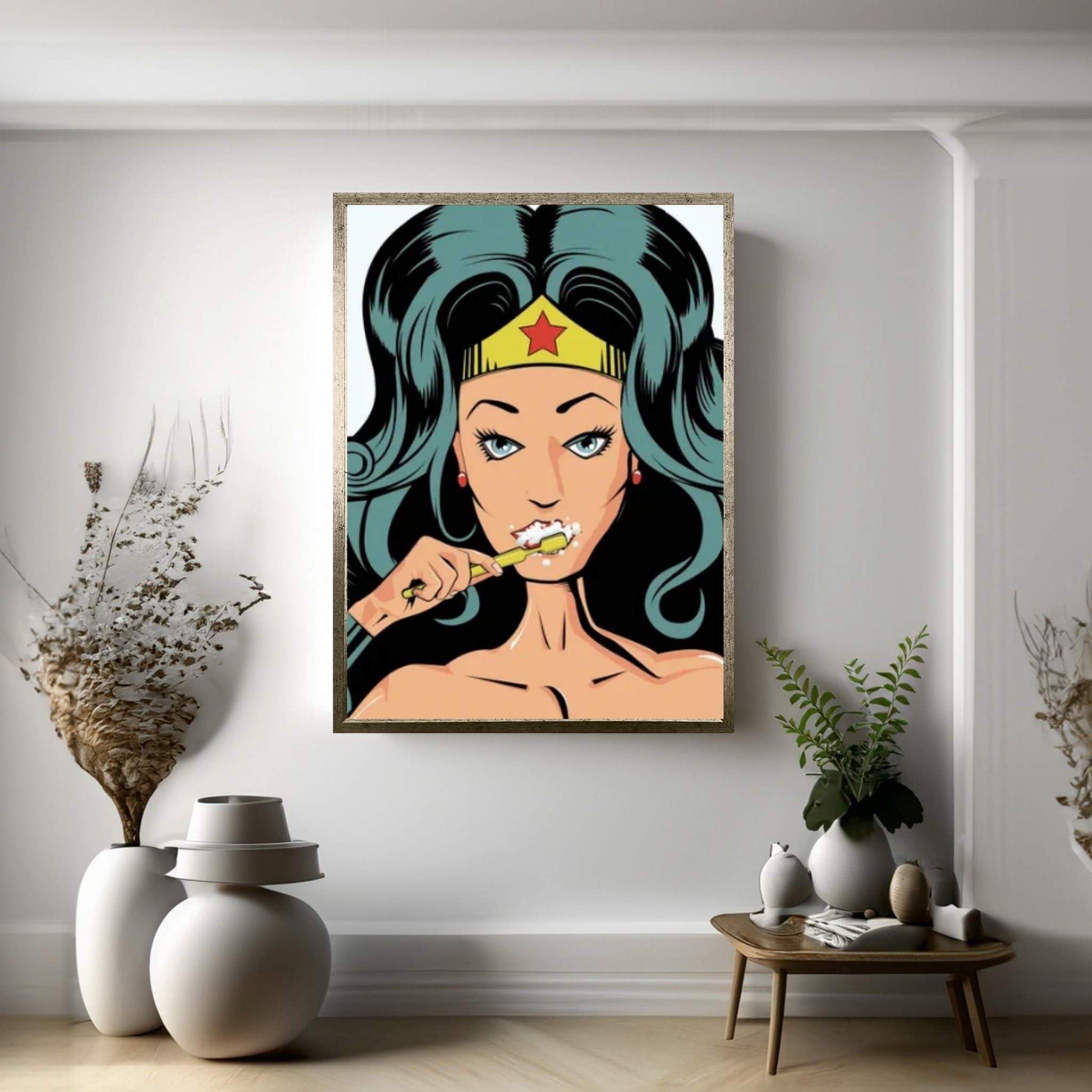 WW Teeth Old Canvas Wall Art - Y Canvas