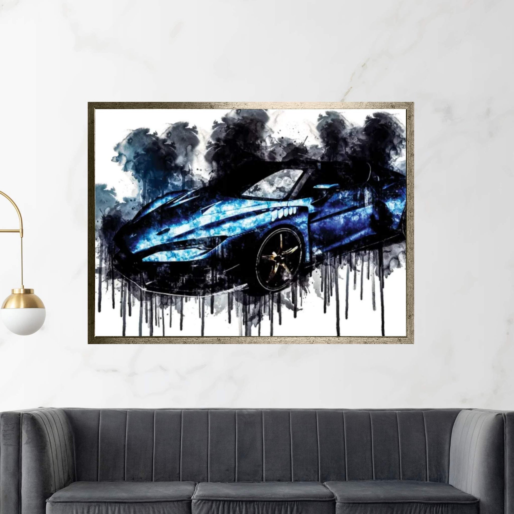 Car 2018 Italdesign Zerouno Duerta Canvas Wall Art - Y Canvas