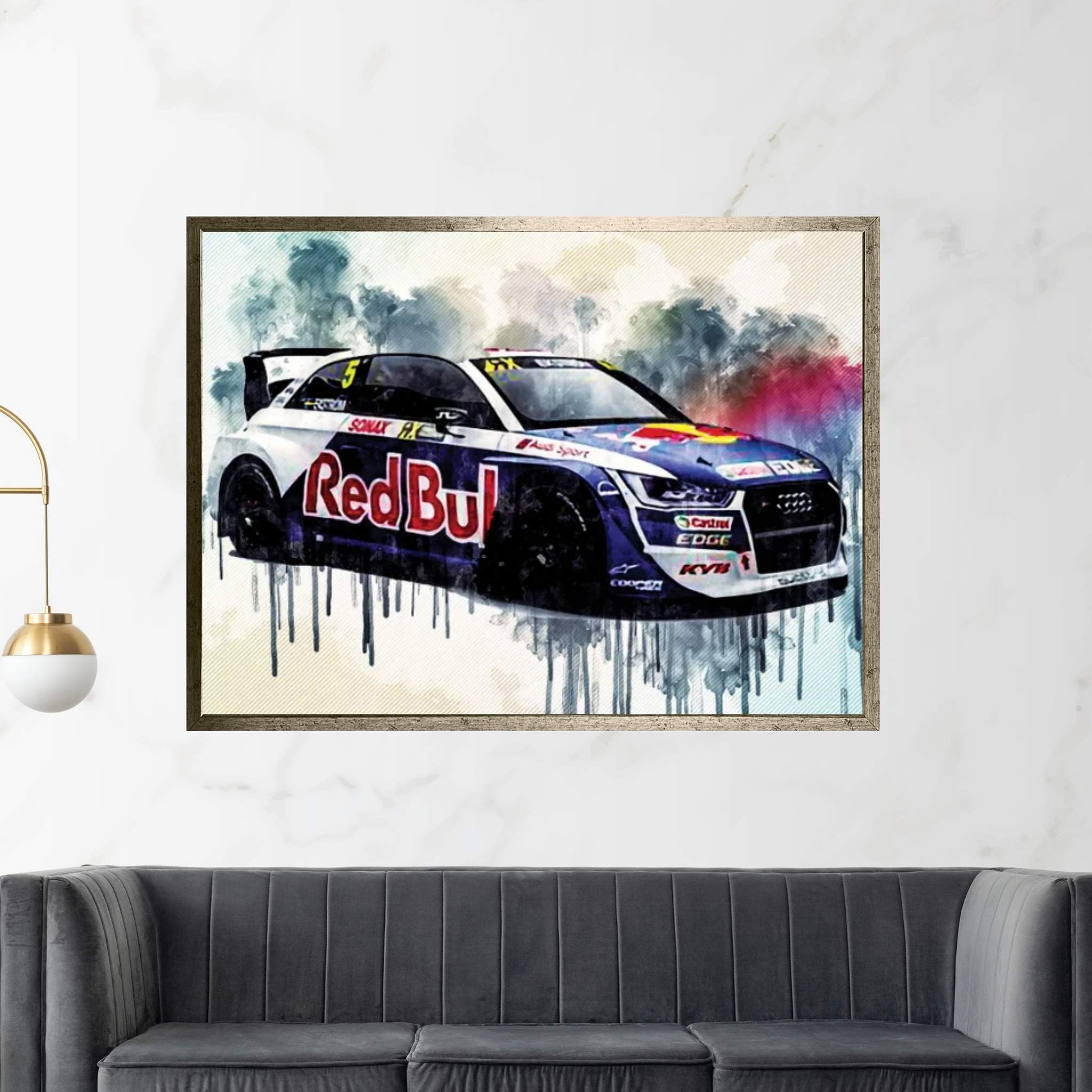 Audi S1 Eks Rx 2018 Quattro 2018 Fia World Rallycross Championship Racing Car Canvas Wall Art - Y Canvas