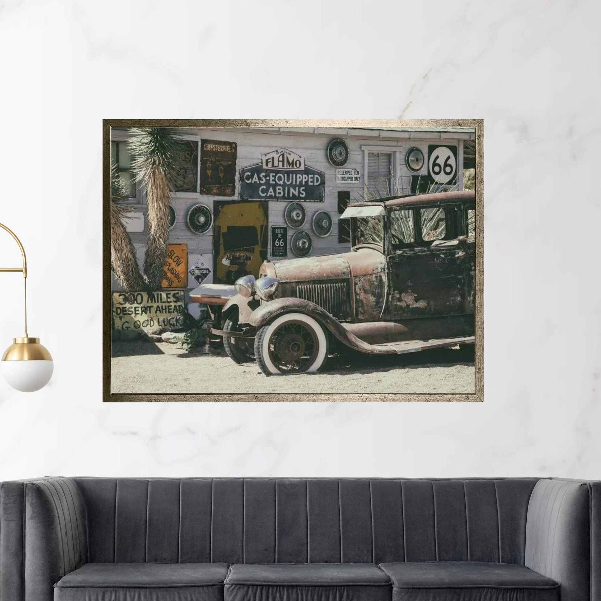 American West - Arizona 66 Canvas Wall Art - Y Canvas