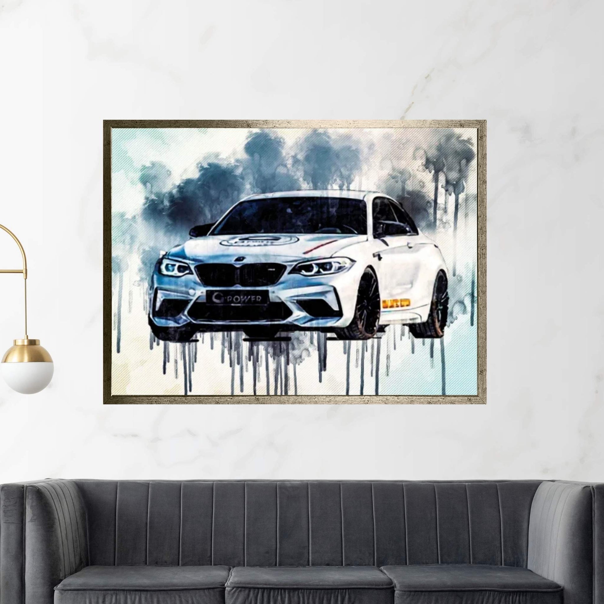 2021 G-Power G2M Limited Edition Front View Exterior Bmw M2 Competition Canvas Wall Art - Y Canvas