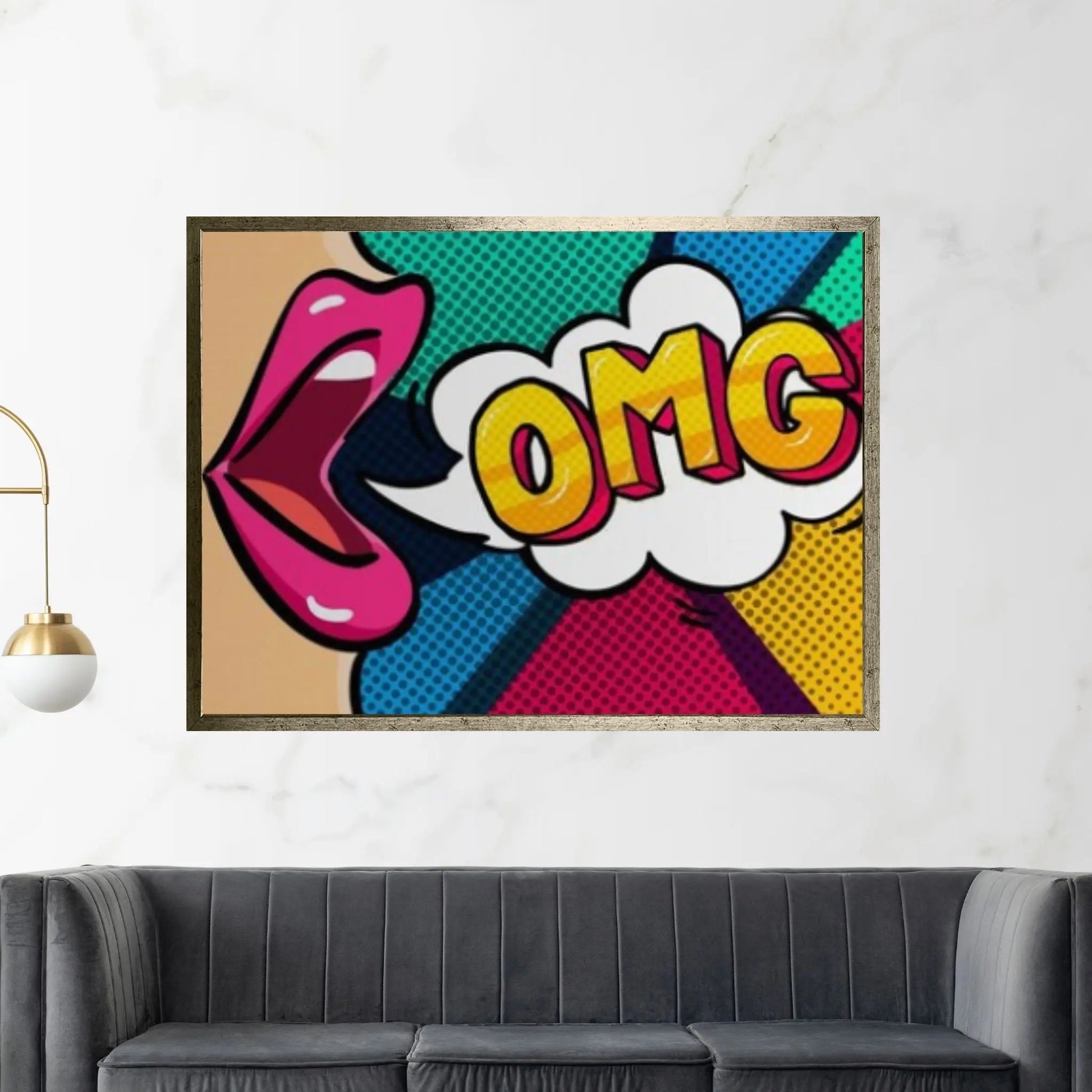 Pop Art Woman Wall Art, Comic Pop Art, Retro Comic - Y Canvas