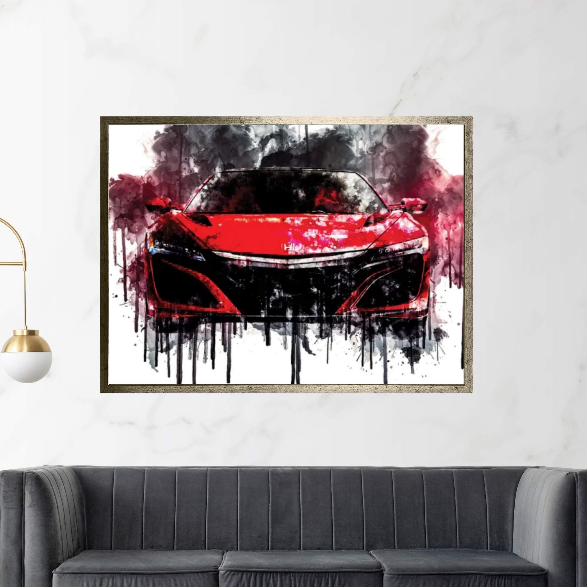 2017 Honda NSX Vehicle XCII Canvas Wall Art - Y Canvas