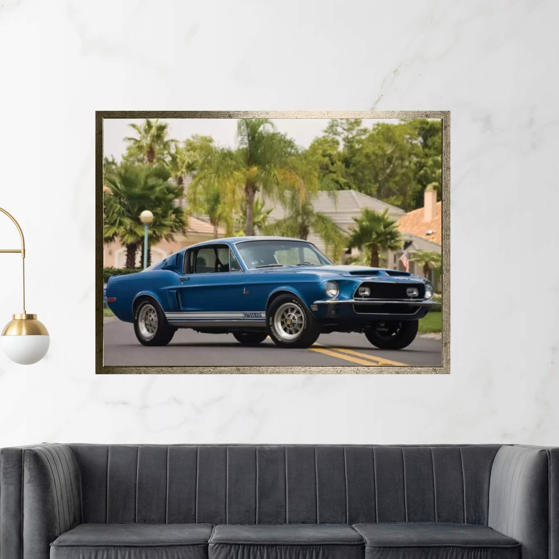 1968 Shelby Gt 500 Kr Fastback Canvas Wall Art - Y Canvas