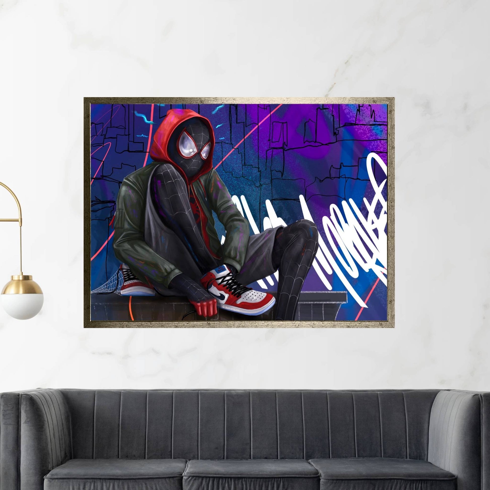 Spiderman Canvas Wall Art - Y Canvas