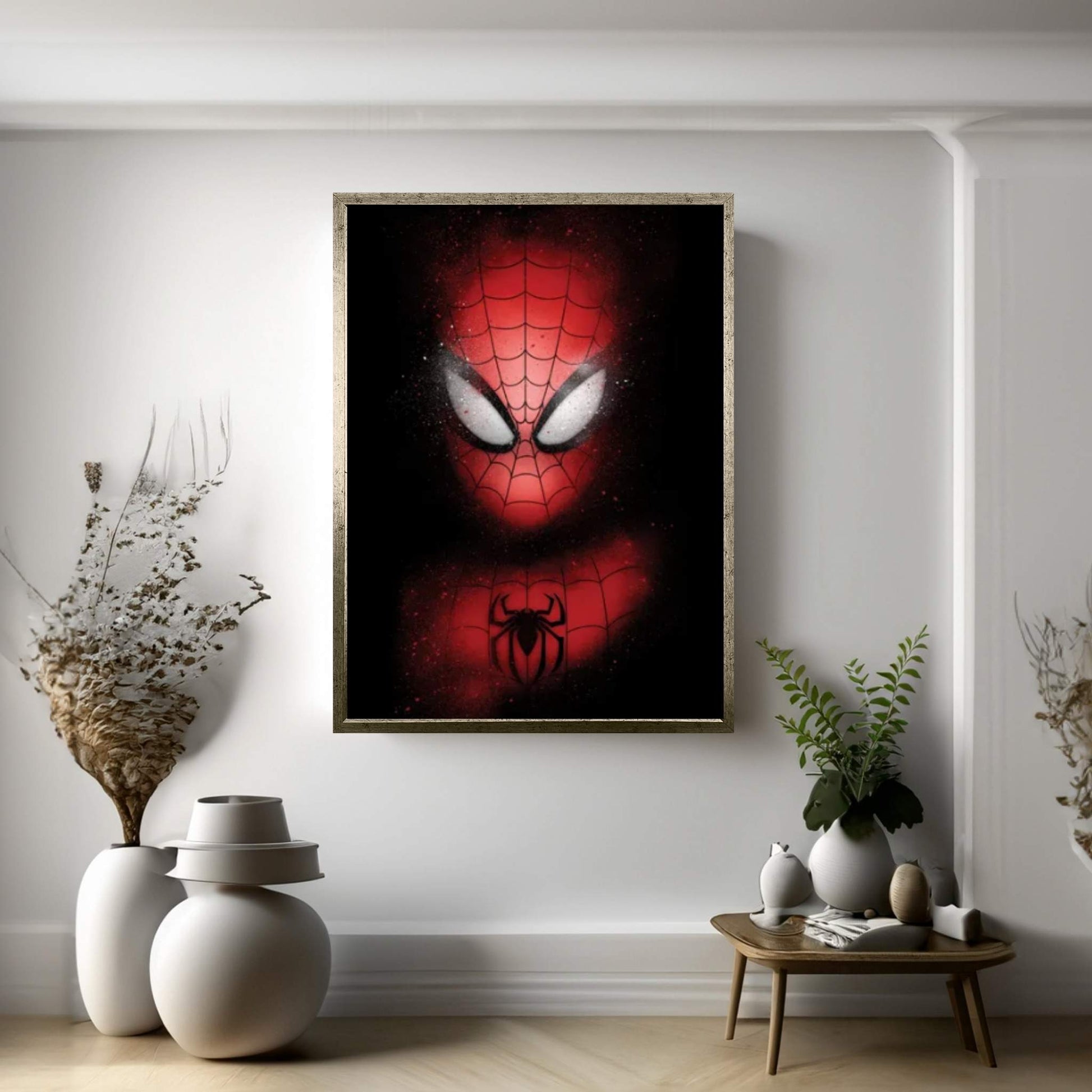 Spider Graffiti Canvas Wall Art - Y Canvas