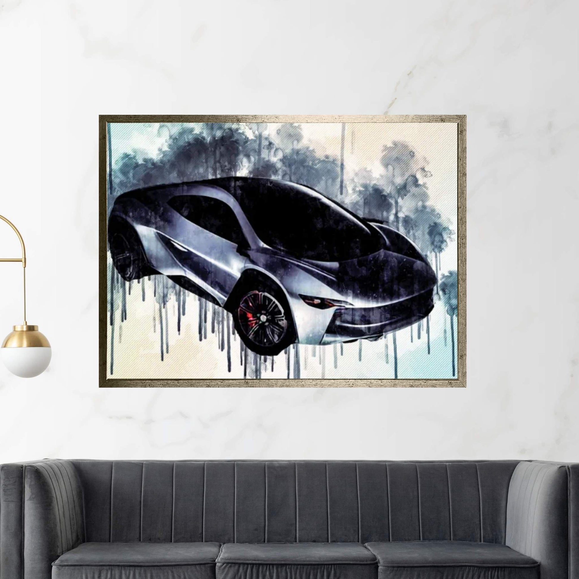 Eb110 Ramusa 2016 Bugatti Engine Hypercar Car Canvas Wall Art - Y Canvas