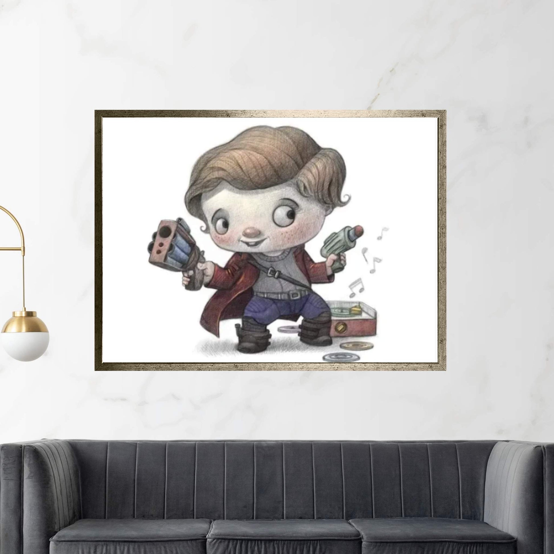 Baby StarLord Canvas Wall Art - Y Canvas