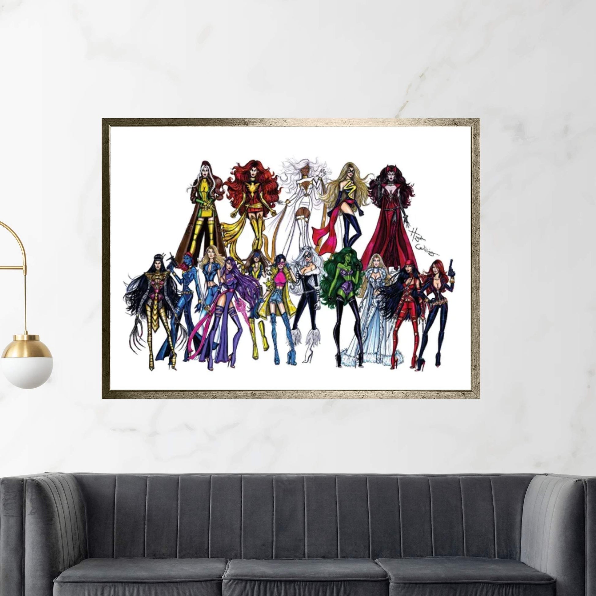 Marvel Divas Canvas Wall Art - Y Canvas