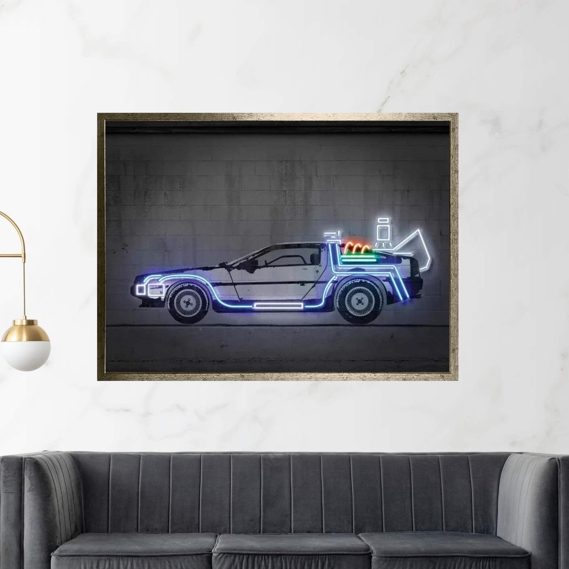 Delorean Canvas Wall Art - Y Canvas