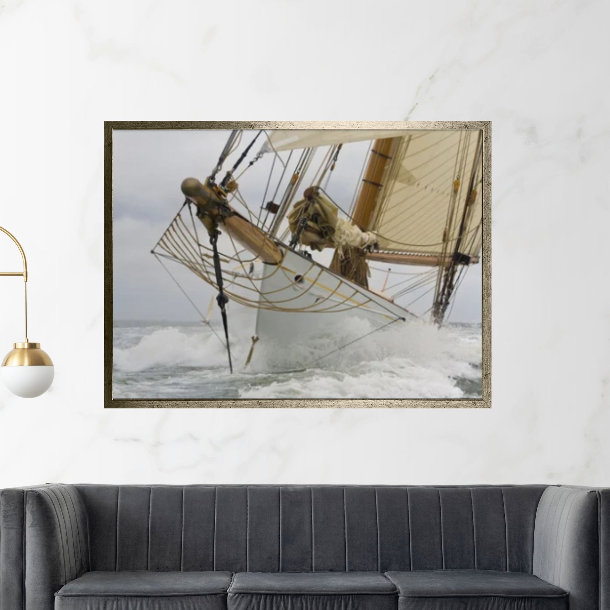 Sailing Boat Canvas, Sea Wall Decor, Sea Landscape - Y Canvas