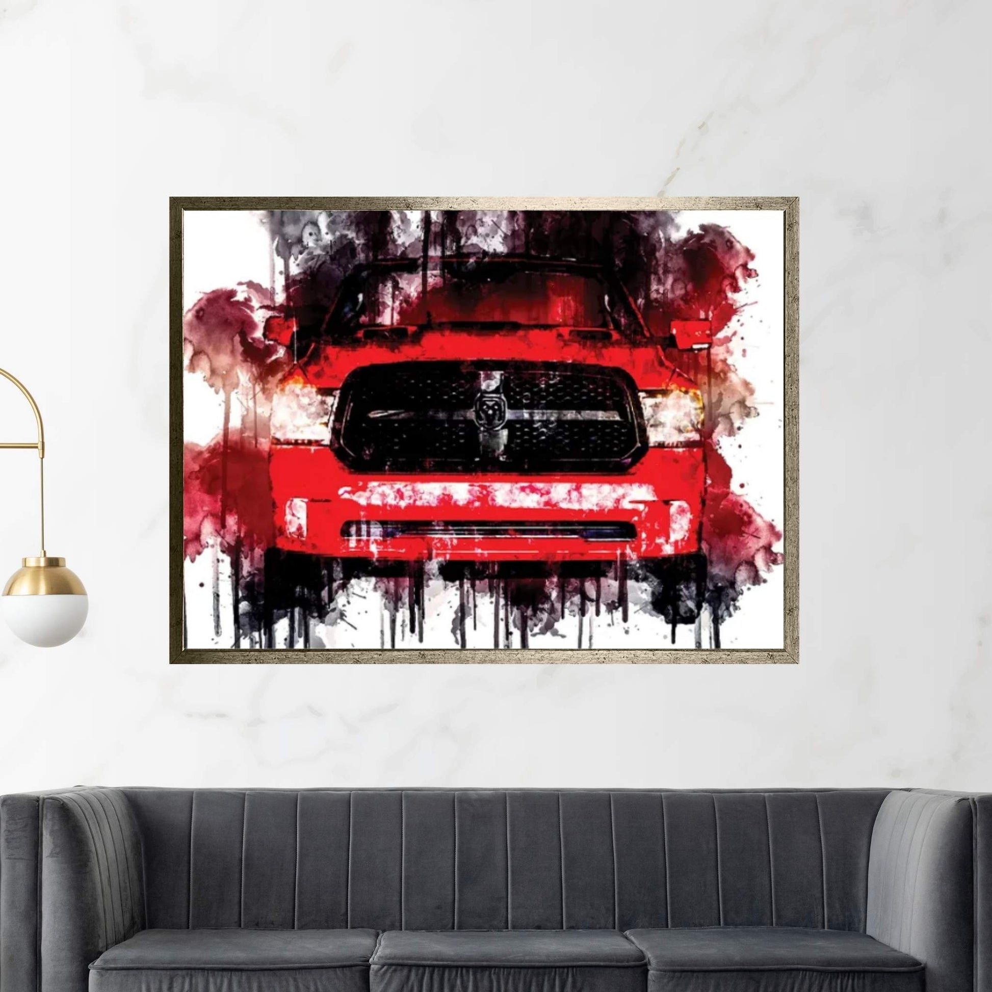 2017 Ram 1500 Night Canvas Wall Art - Y Canvas