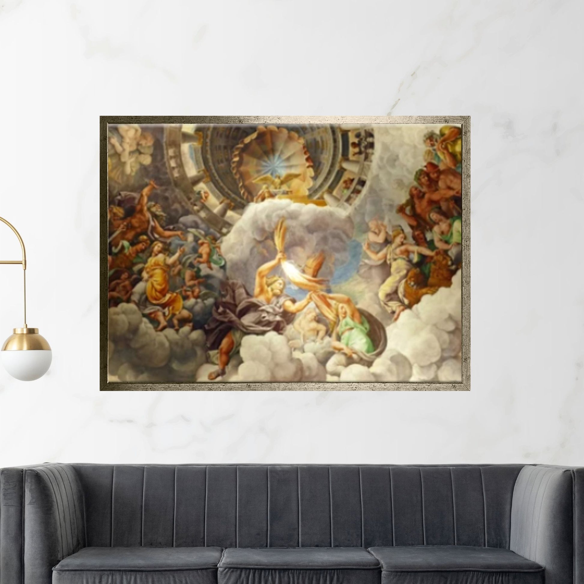 Large Zeus & Hera, Greek Mythology Print on Wall Art Canvas - Y Canvas