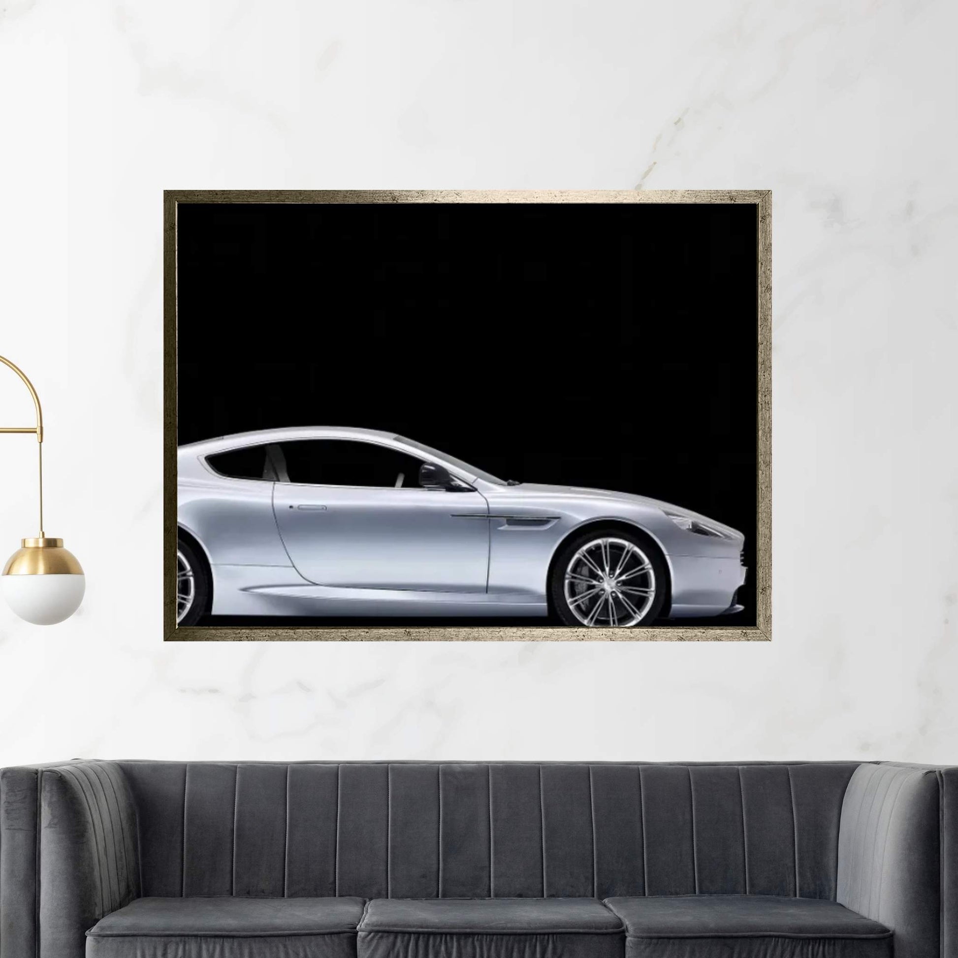 Aston-Martin DB9 Canvas Wall Art - Y Canvas