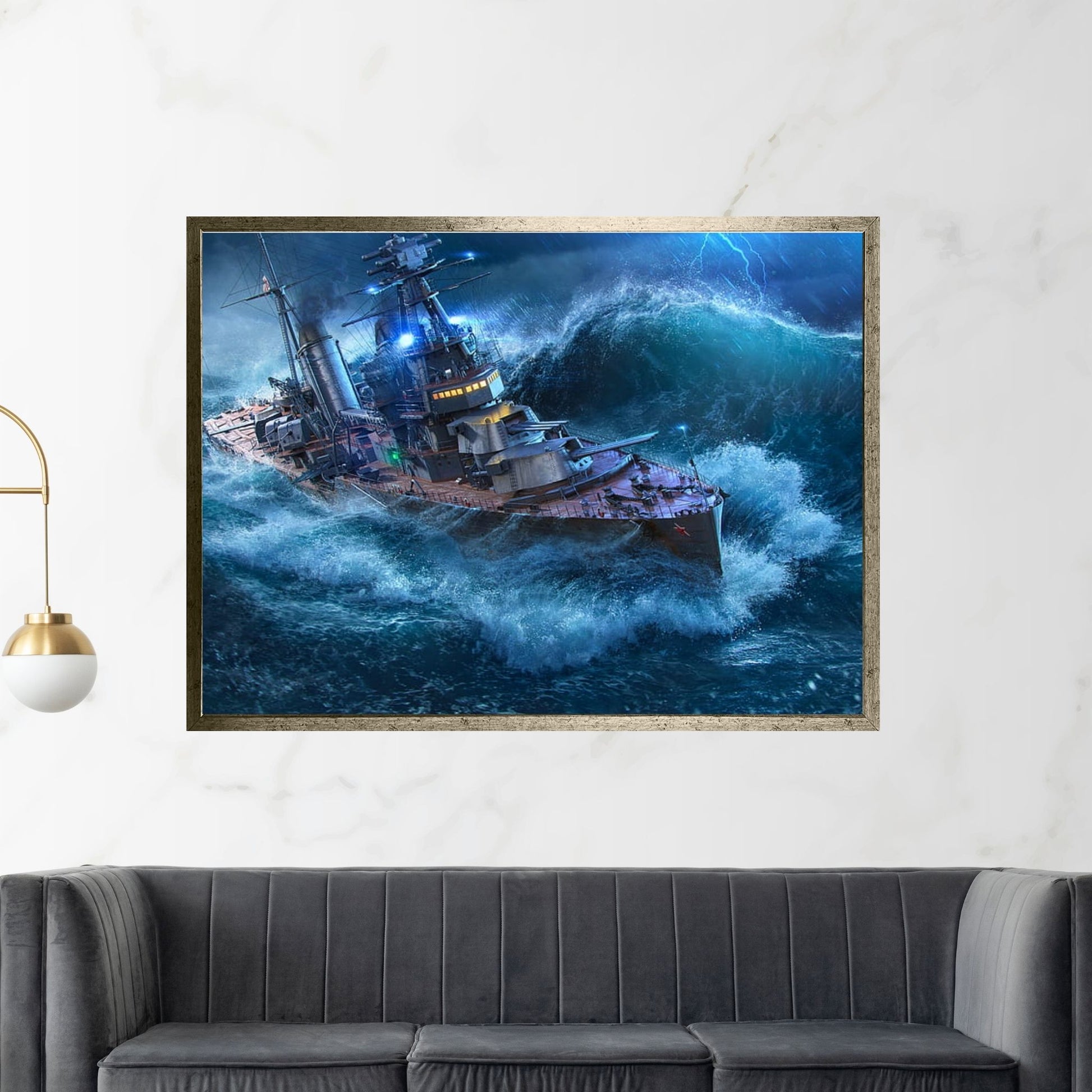 Sailing Boat Canvas, Sea Wall Decor, Sea Landscape, Sailboat Painting,Ocean Painting - Y Canvas