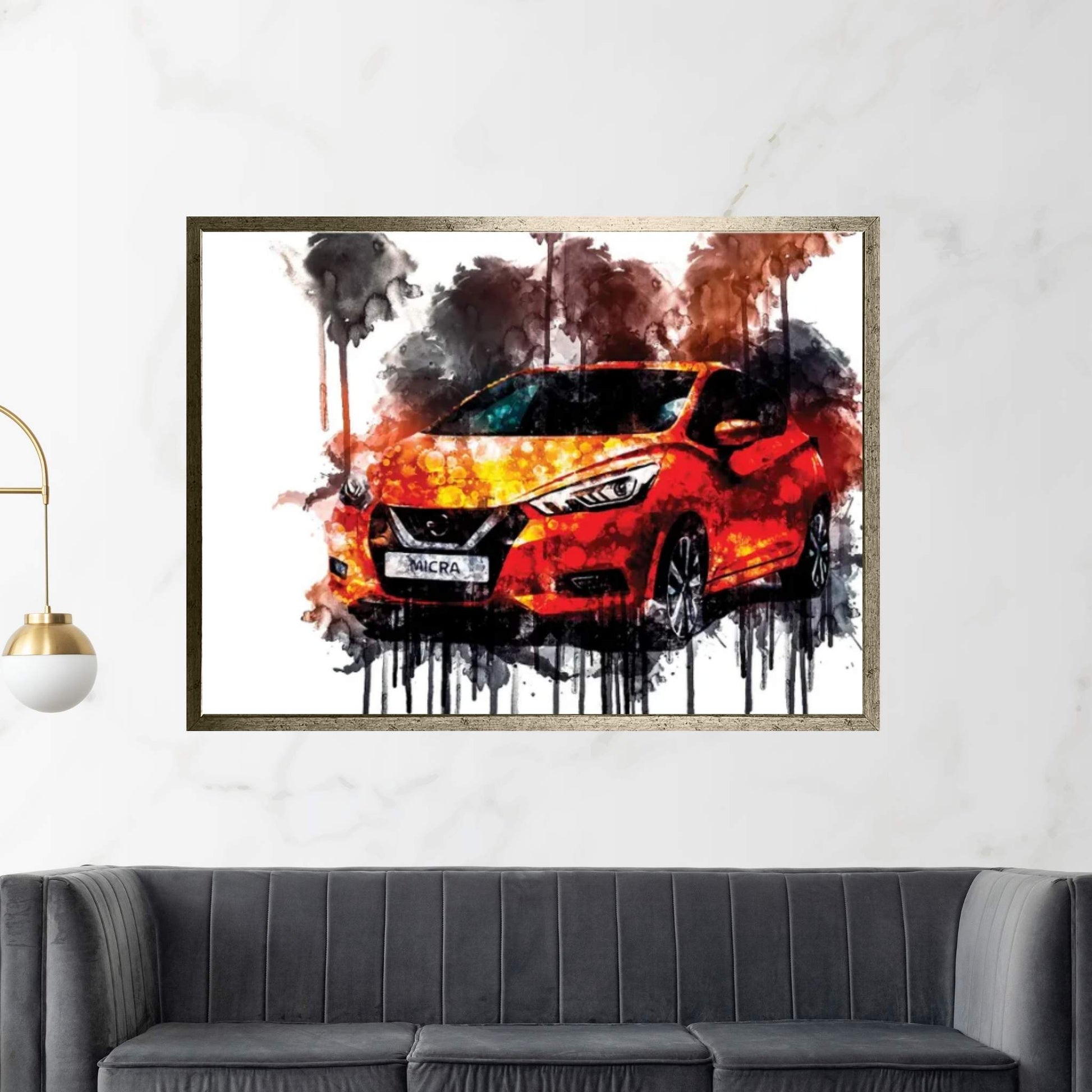 2017 Nissan Micra Gen5 Canvas Wall Art - Y Canvas