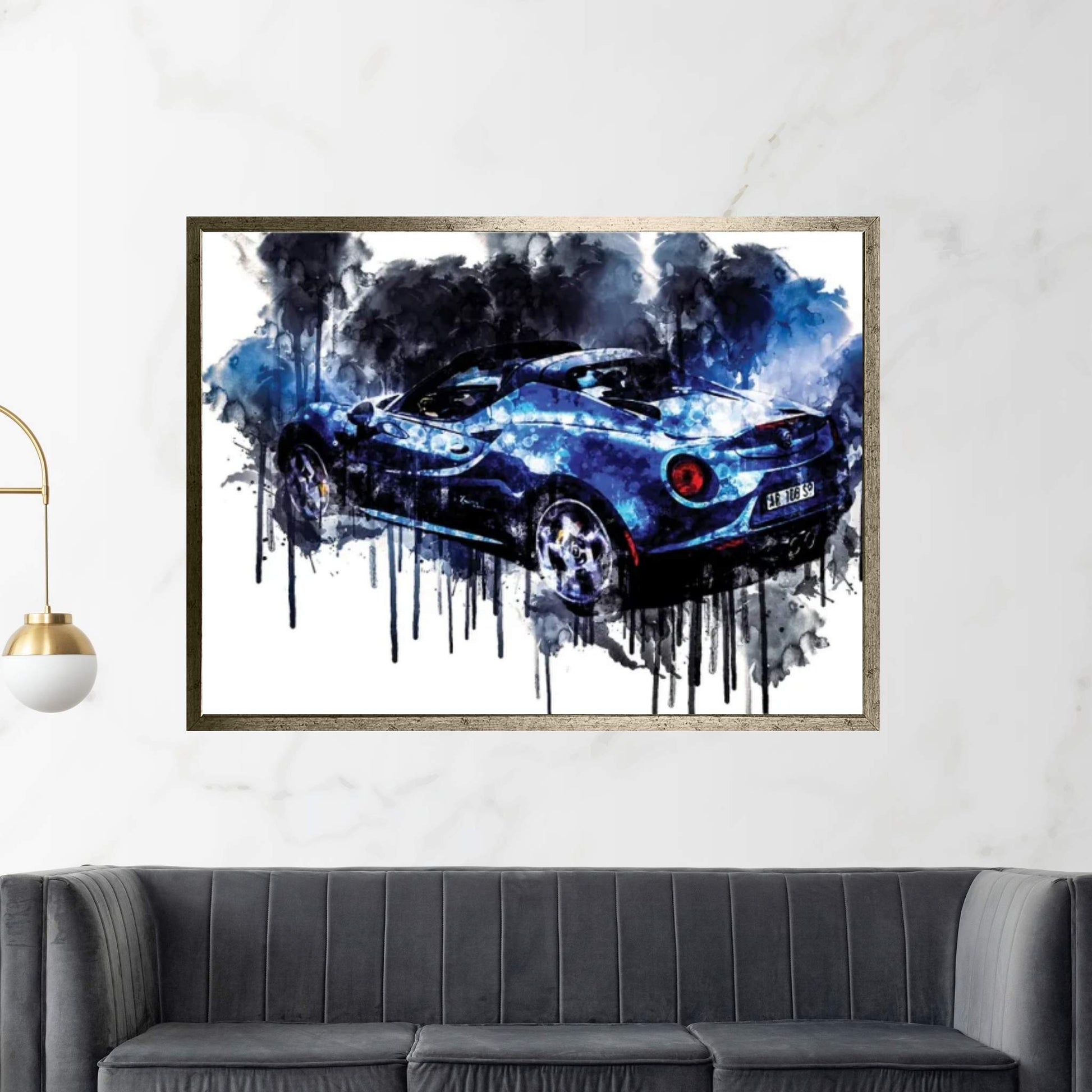 2018 Alfa Romeo 4C Spider Italia Canvas Wall Art - Y Canvas