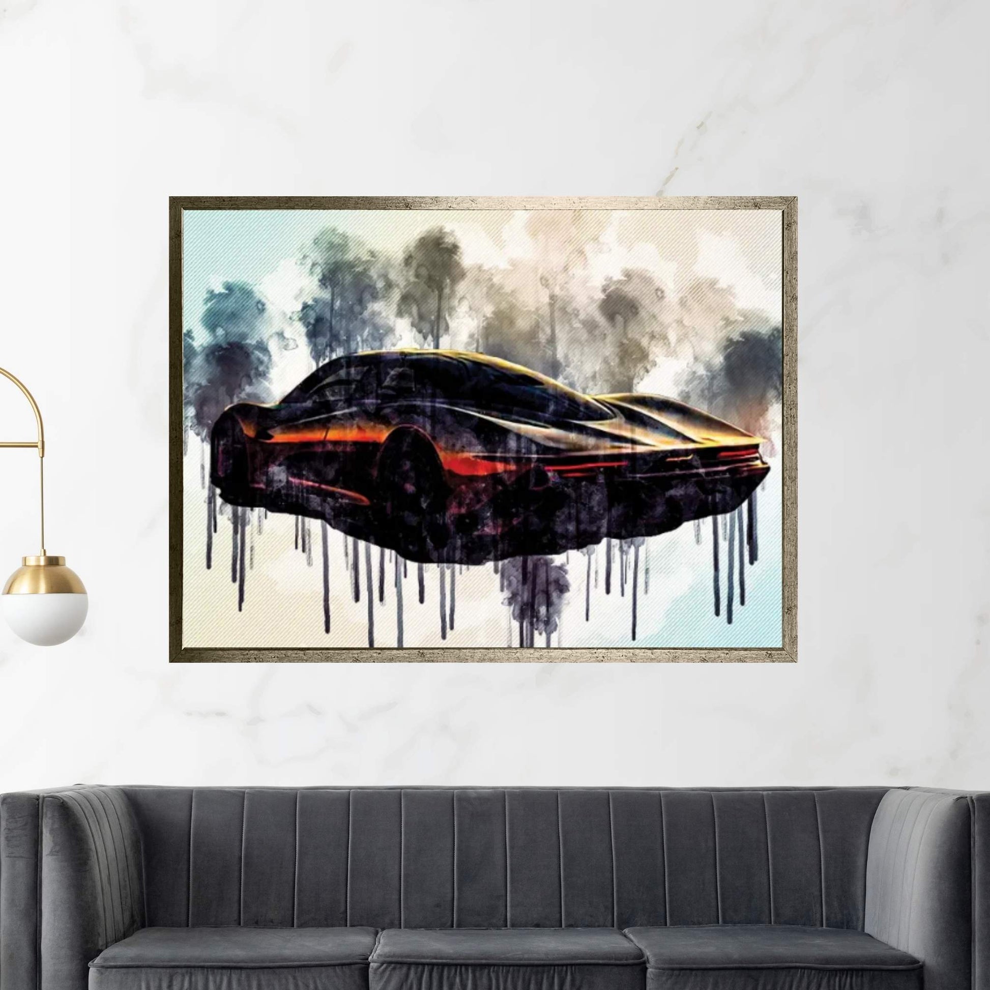 2020 Mclaren Speedtail Exterior Rear View Hypercar Canvas Wall Art - Y Canvas