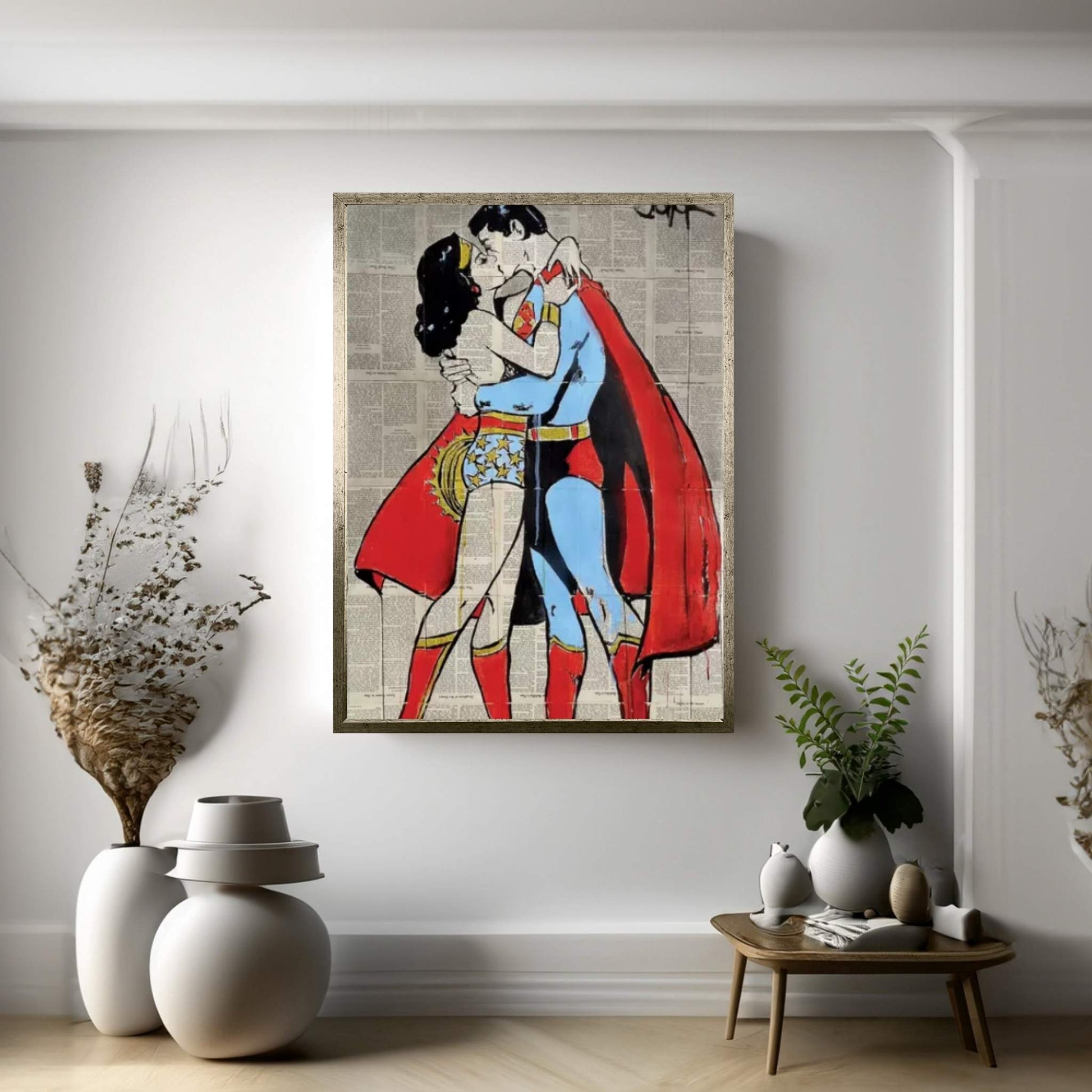 Super Love Canvas Wall Art - Y Canvas