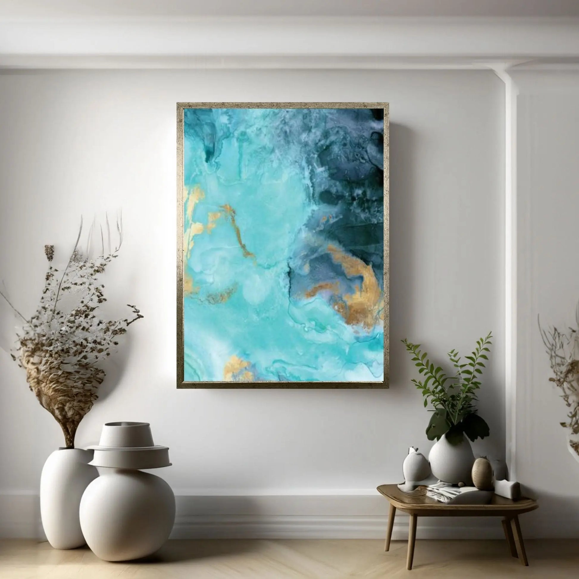 Gold Under The Sea II Canvas Wall Art - Y Canvas