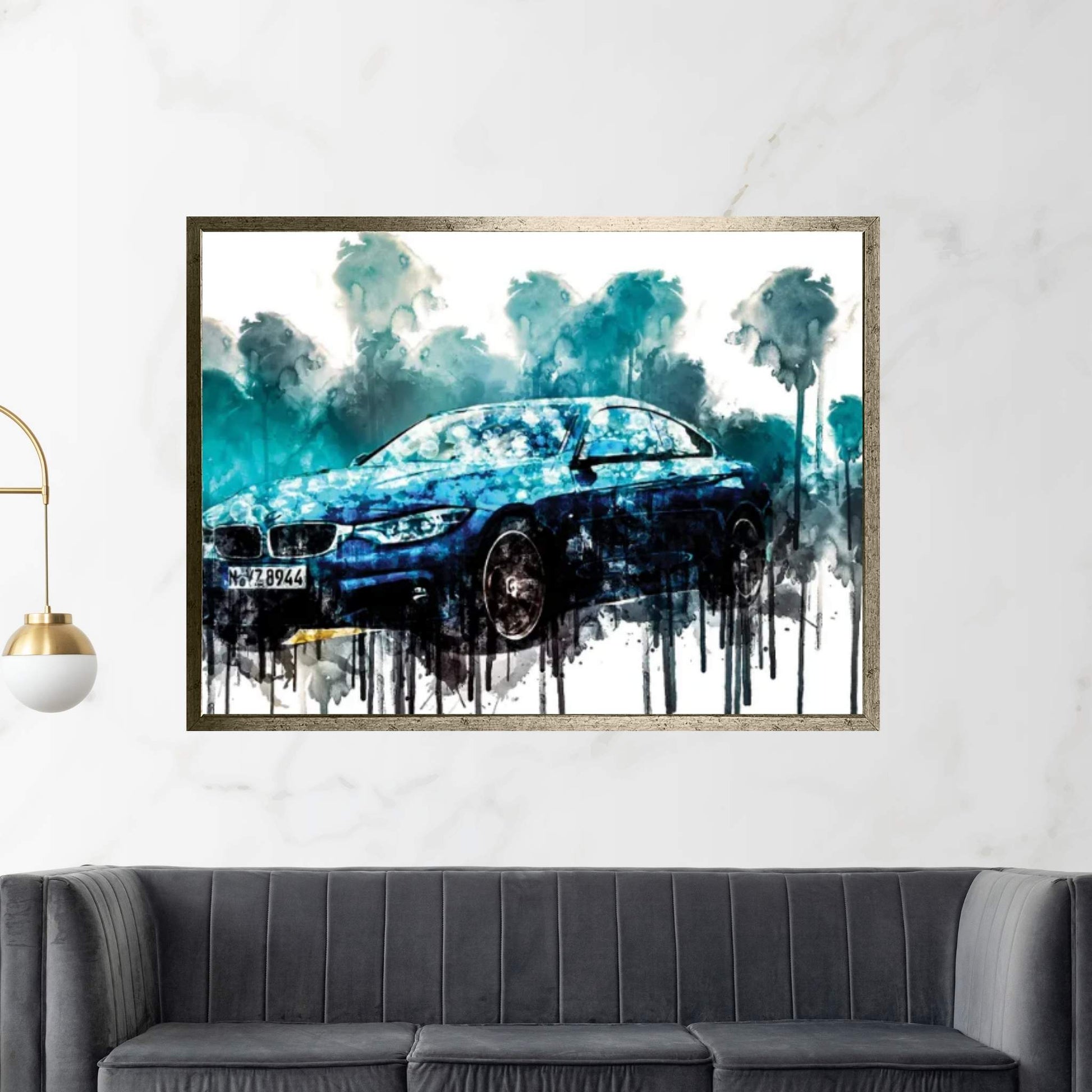 2018 BMW Series M Sport Coupe Canvas Wall Art - Y Canvas