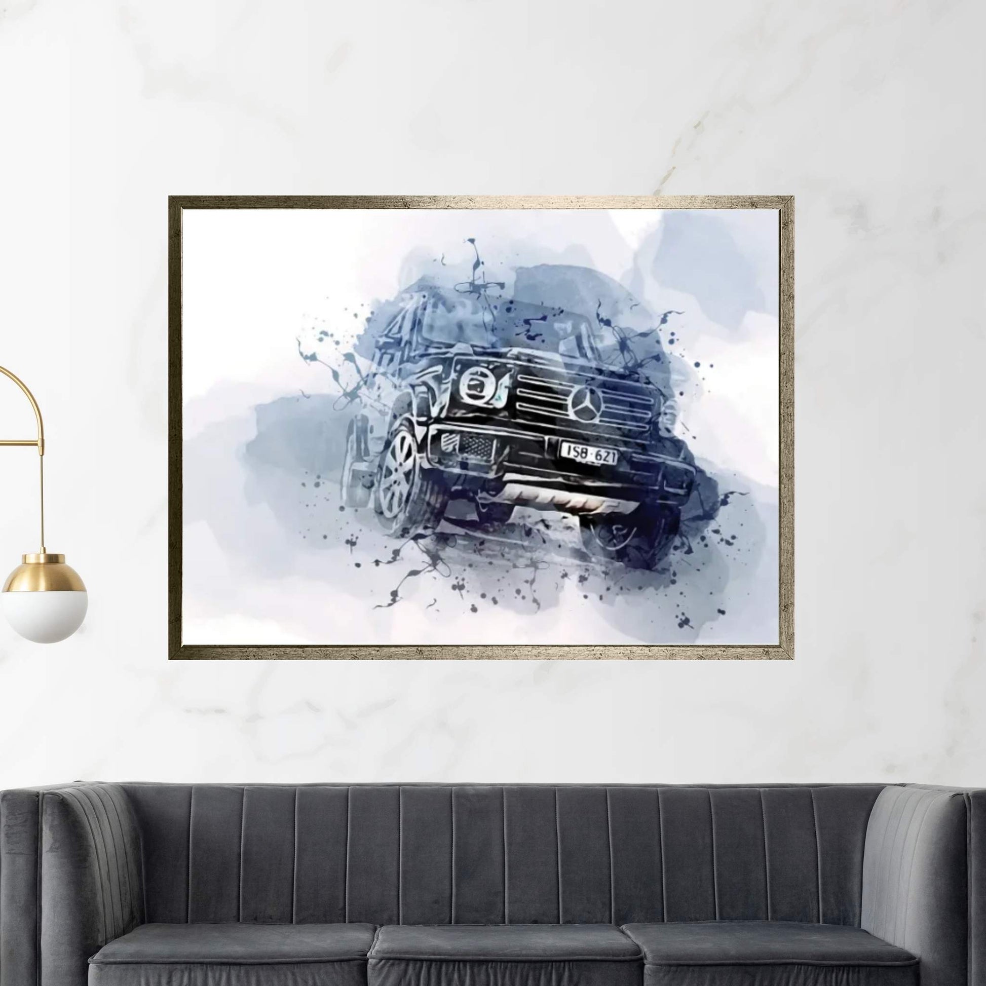 Mercedes-Benz G 400 D 2021 Canvas Wall Art - Y Canvas