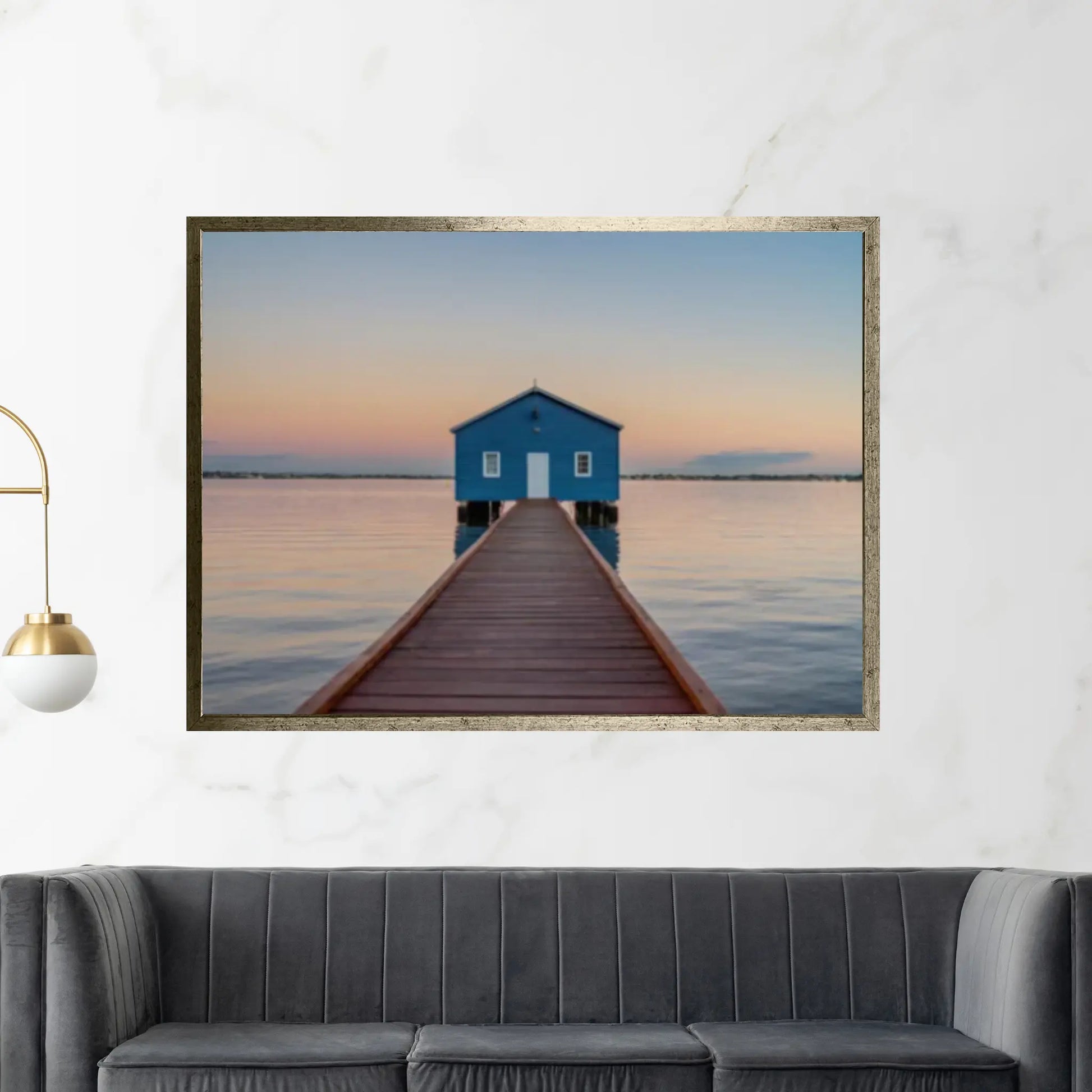 Pier Sunset Wall Art Canvas , Fishing Shack Home Decor - Y Canvas