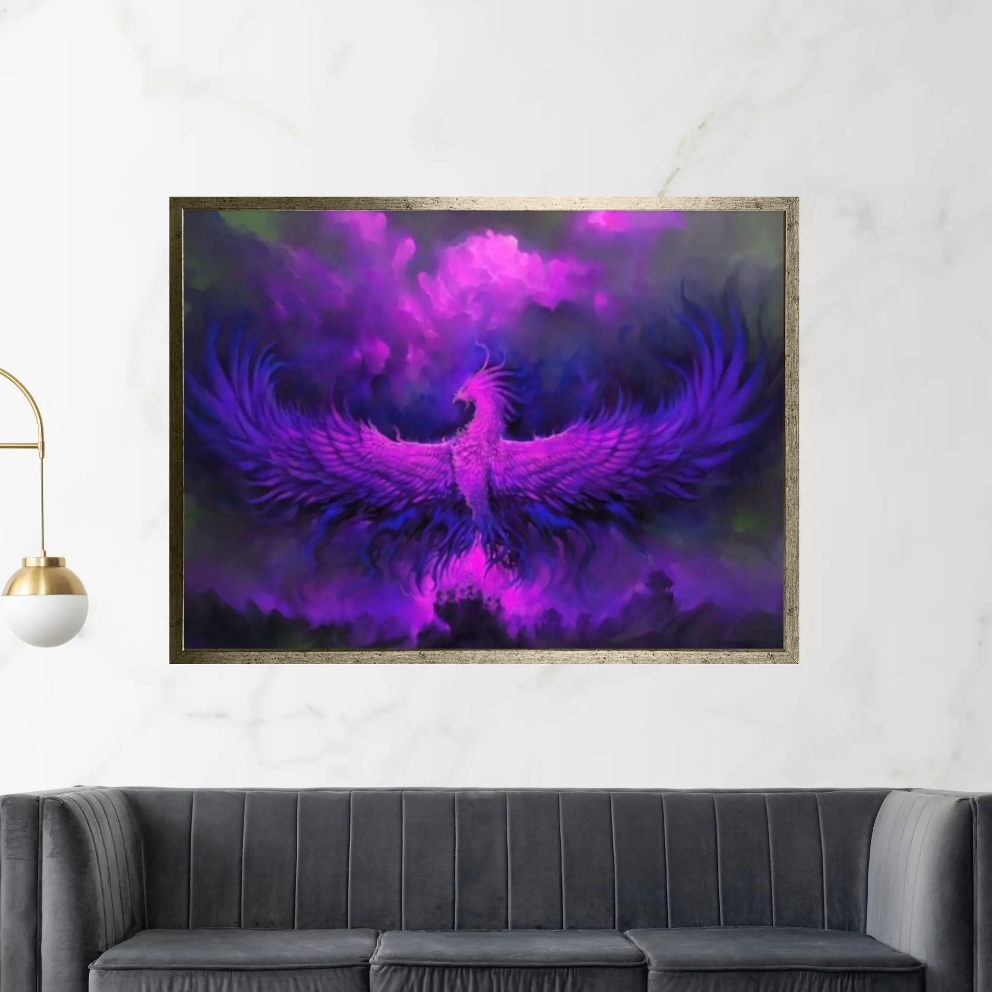 Phoenix Rebirth Canvas, Canvas Wall Art Print Poster - Y Canvas