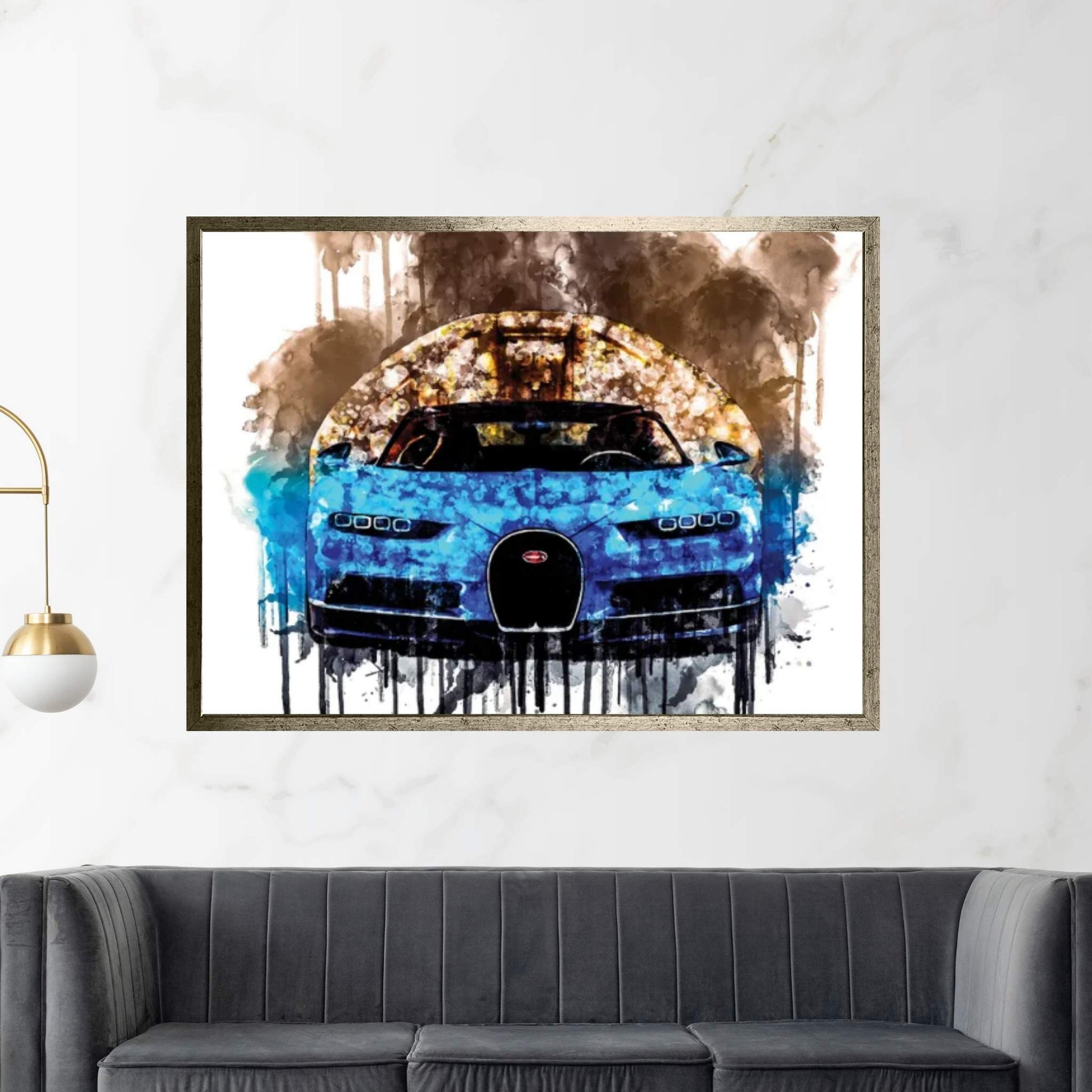 2017 Bugatti Chiron Canvas Wall Art - Y Canvas