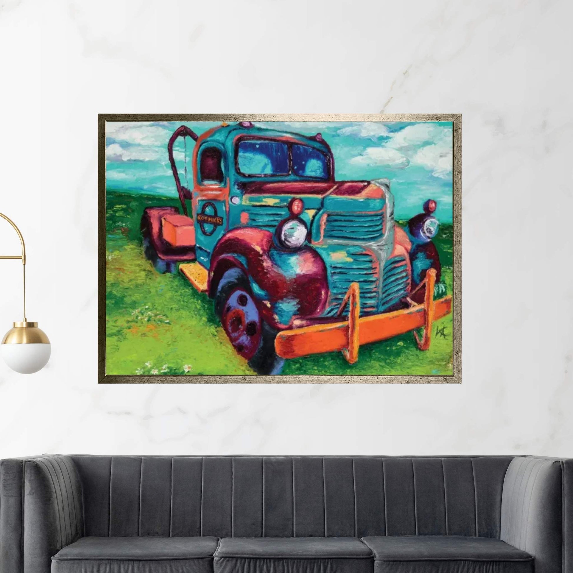 Tribute Truck Canvas Wall Art - Y Canvas