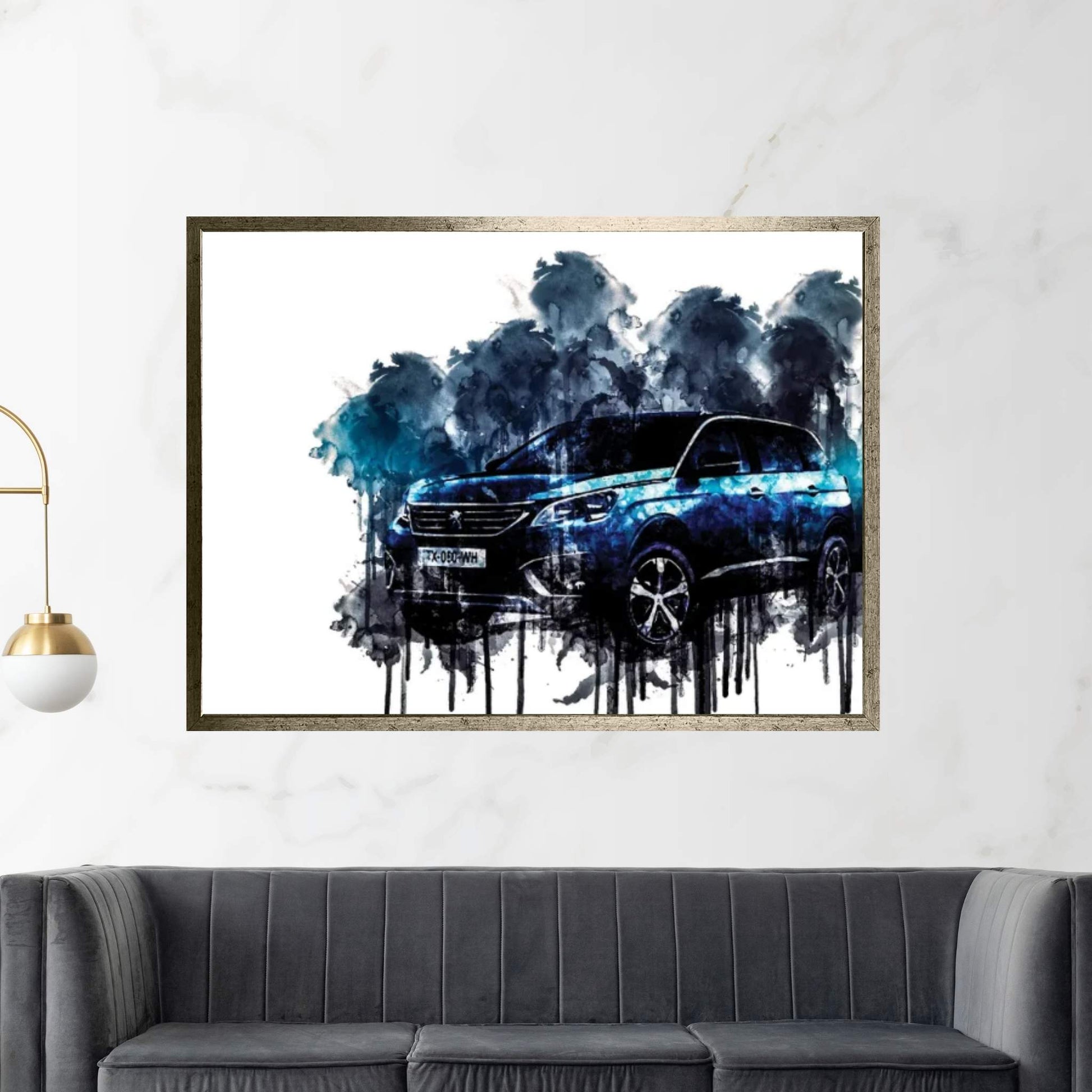 2017 Peugeot 5008 Vehicle CCLI Canvas Wall Art - Y Canvas