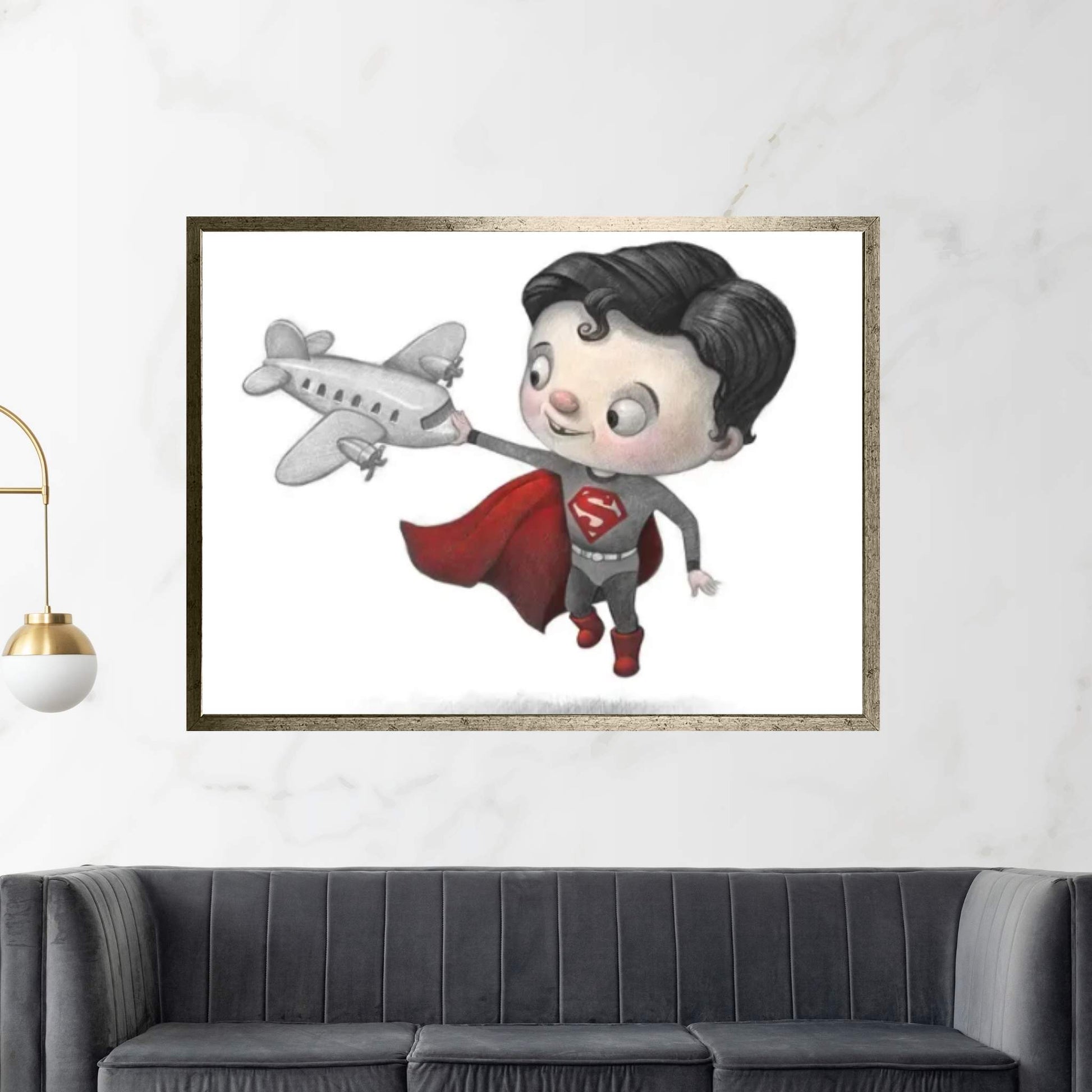 Baby Superman Canvas Wall Art - Y Canvas