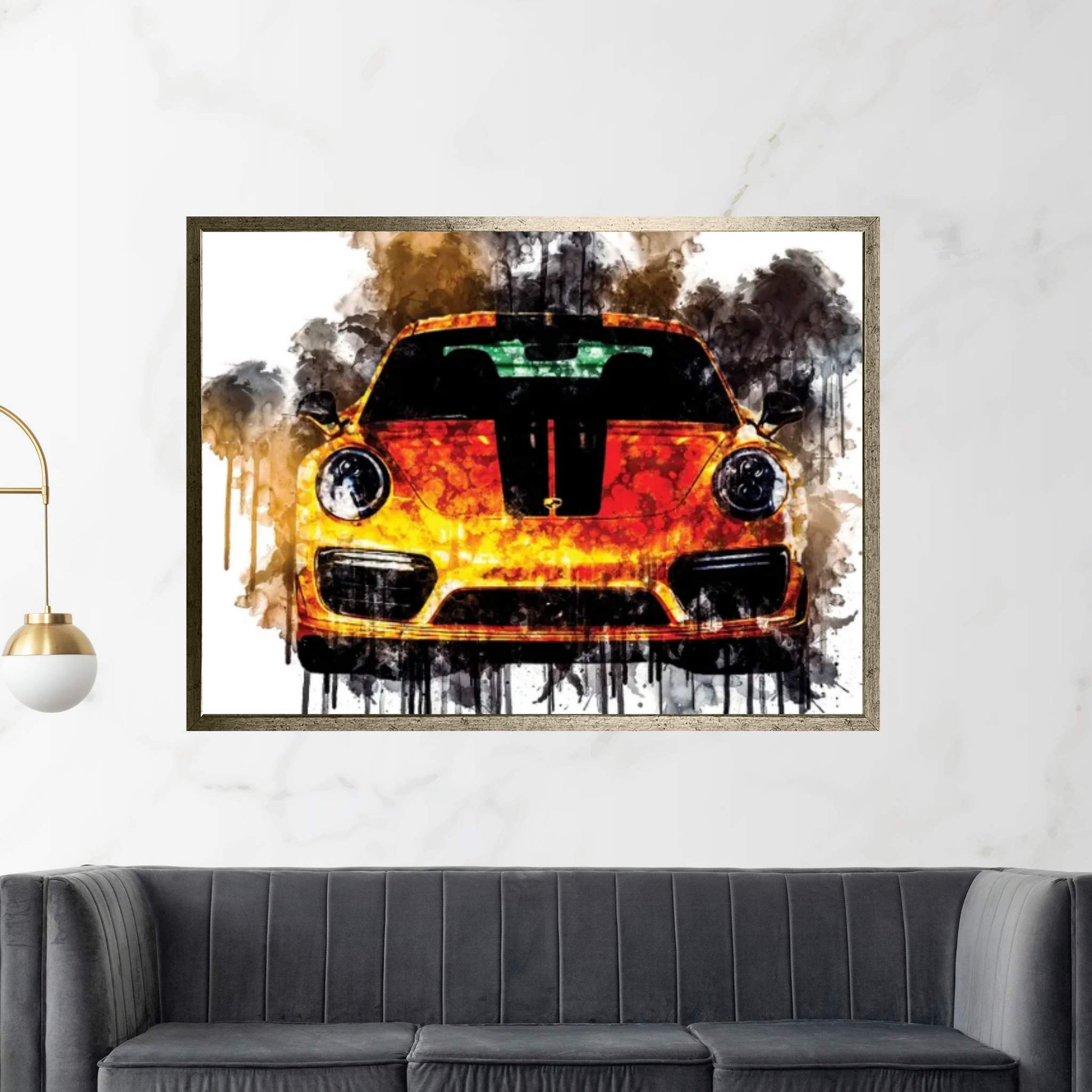 Car 2018 Porsche 911 Turbo S Exclusive Series Canvas Wall Art - Y Canvas