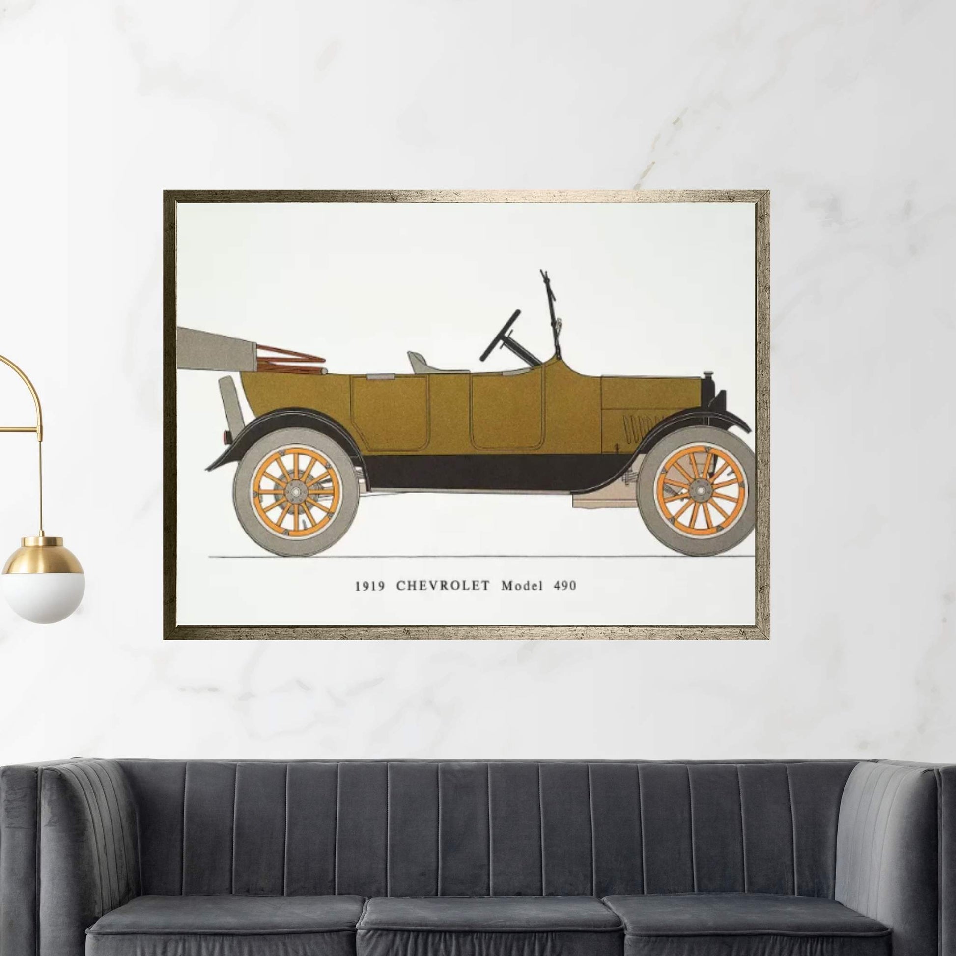 Auto: Chevrolet, 1919 Canvas Wall Art - Y Canvas