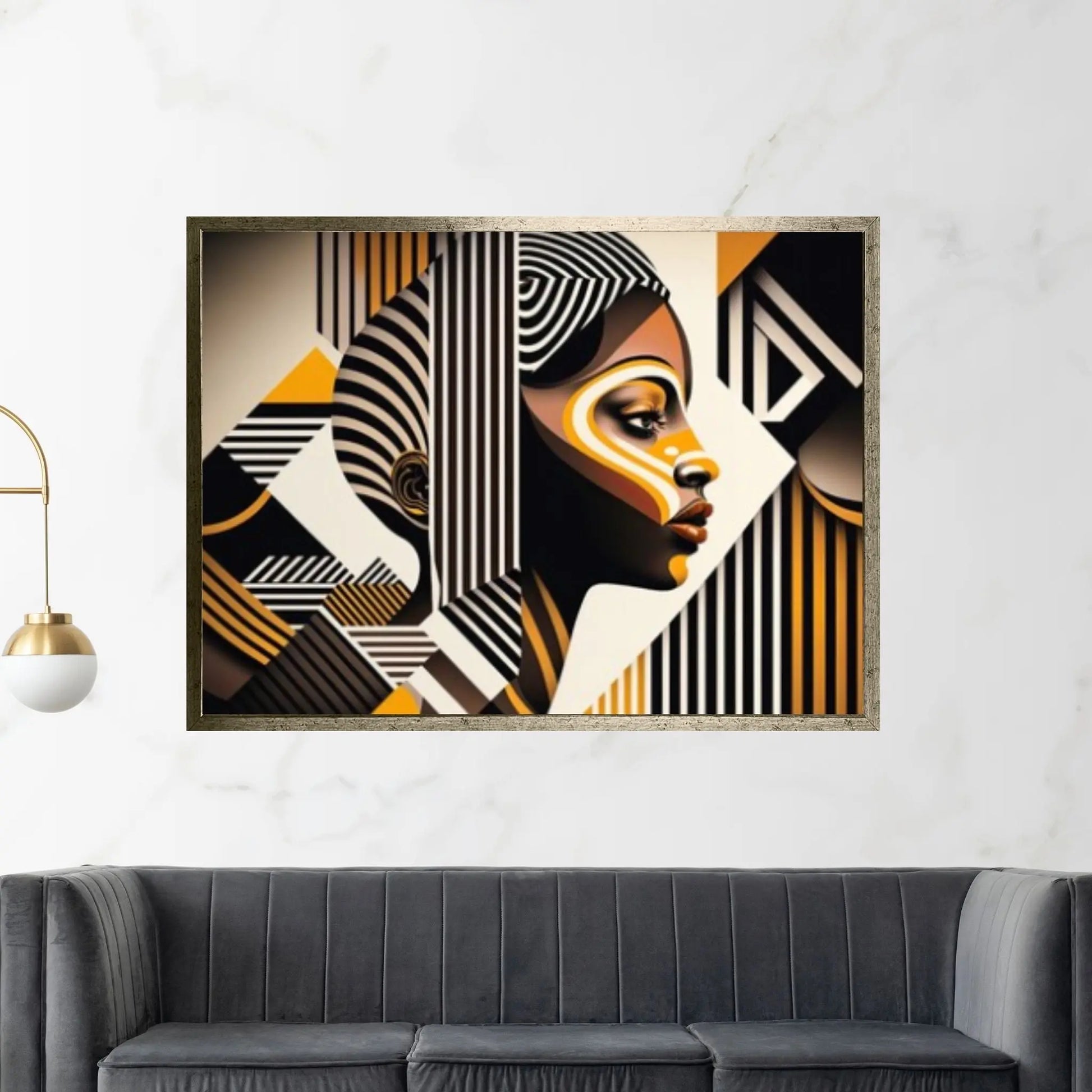 Black American Afro African Nude Woman Indian Oil Painting on Canvas Posters and Prints Scandinavian Wall Art - Y Canvas