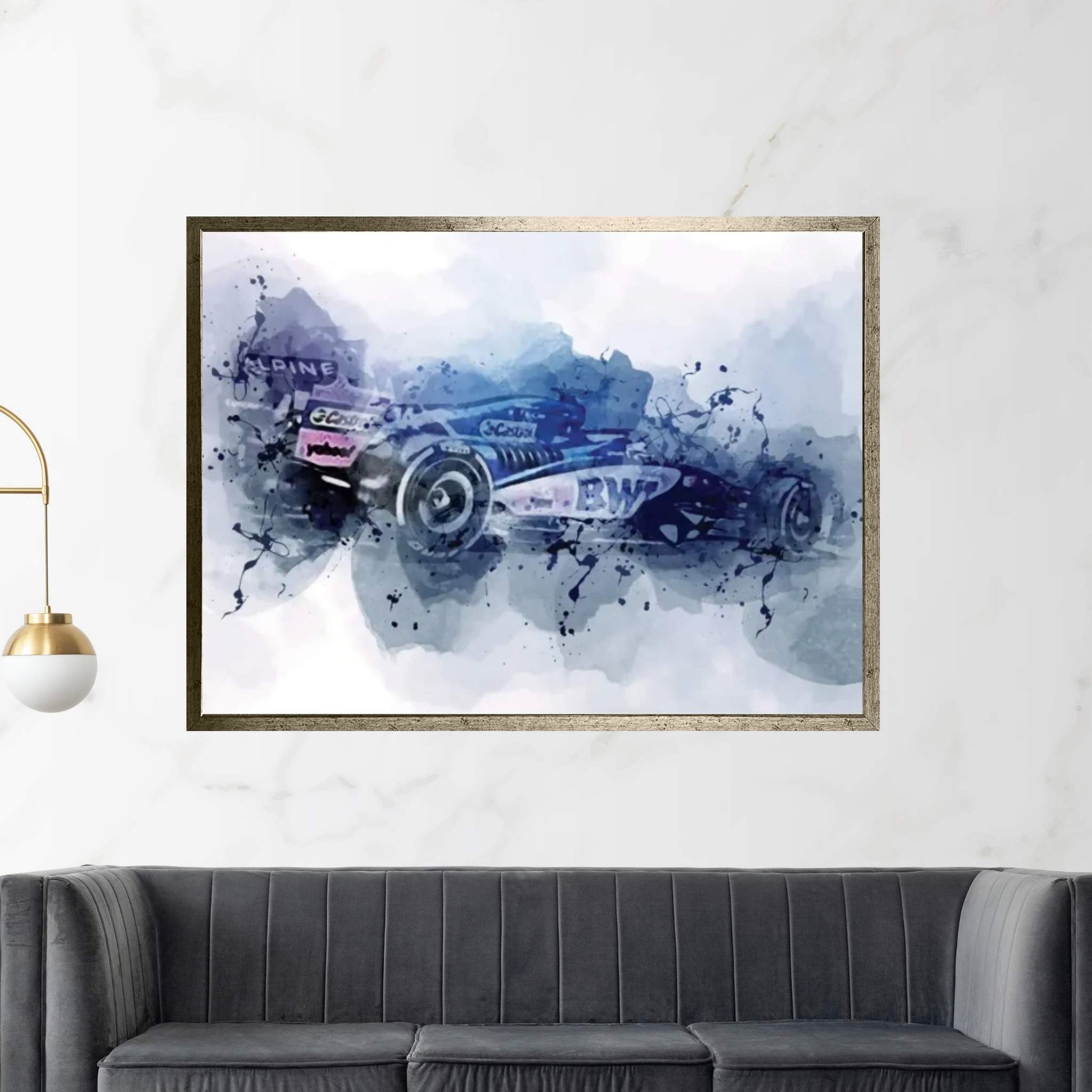 2022 Alpine A522 Bwt Alpine F1 Team F1 Racing Cars Canvas Wall Art - Y Canvas