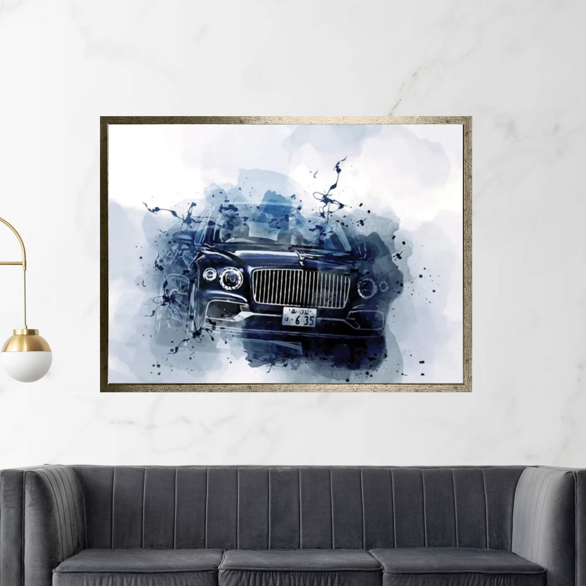 Bentley Flying Spur First 2020 Canvas Wall Art - Y Canvas