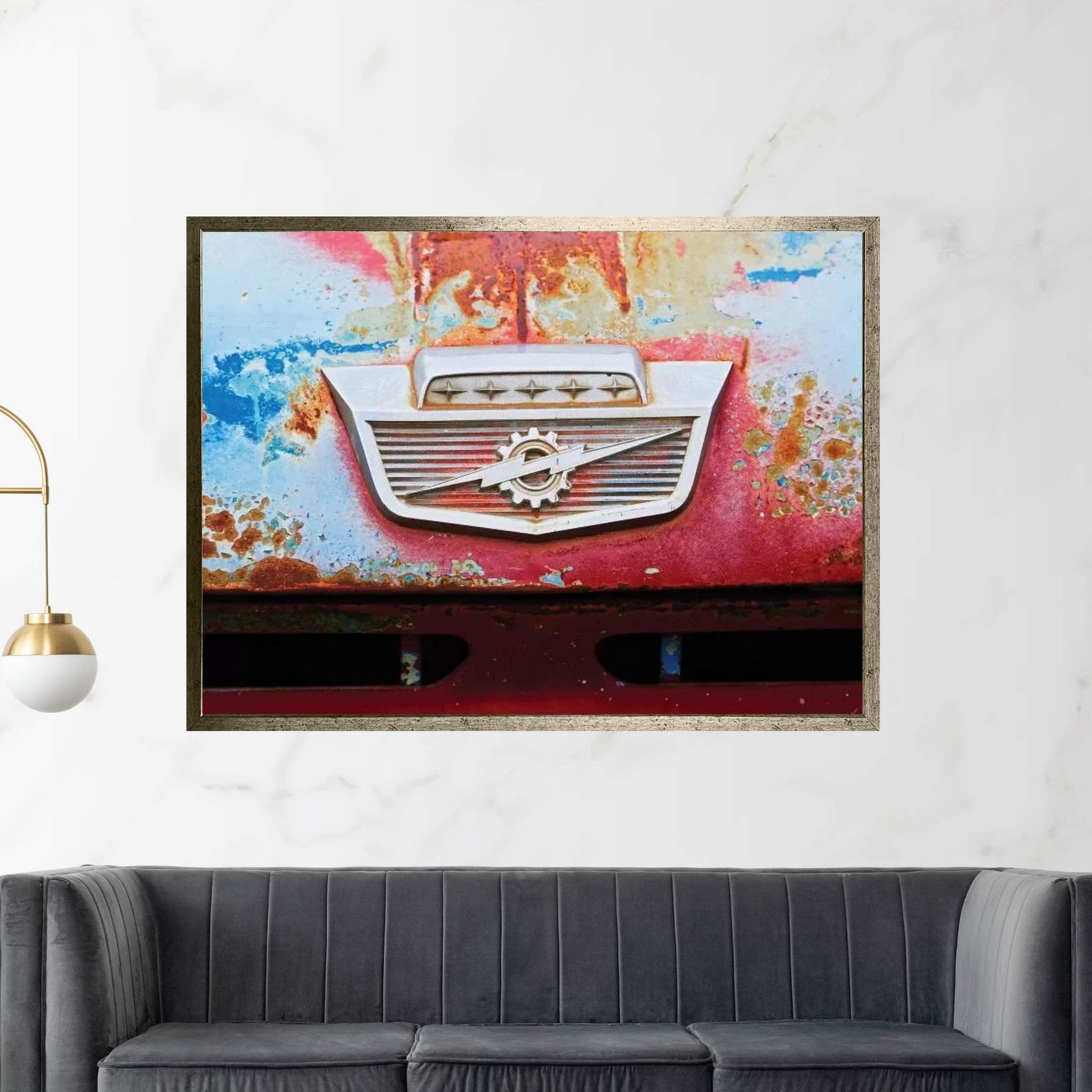 Lighten Bolt Grill Canvas Wall Art - Y Canvas