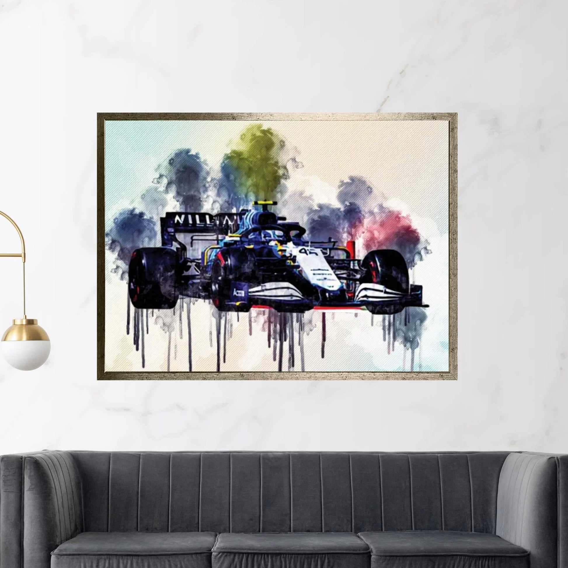 Robert Kubica Raceway Alfa Romeo Racing C41 On Track Formula 1 2021 F1 Cars Sportscars Canvas Wall Art - Y Canvas